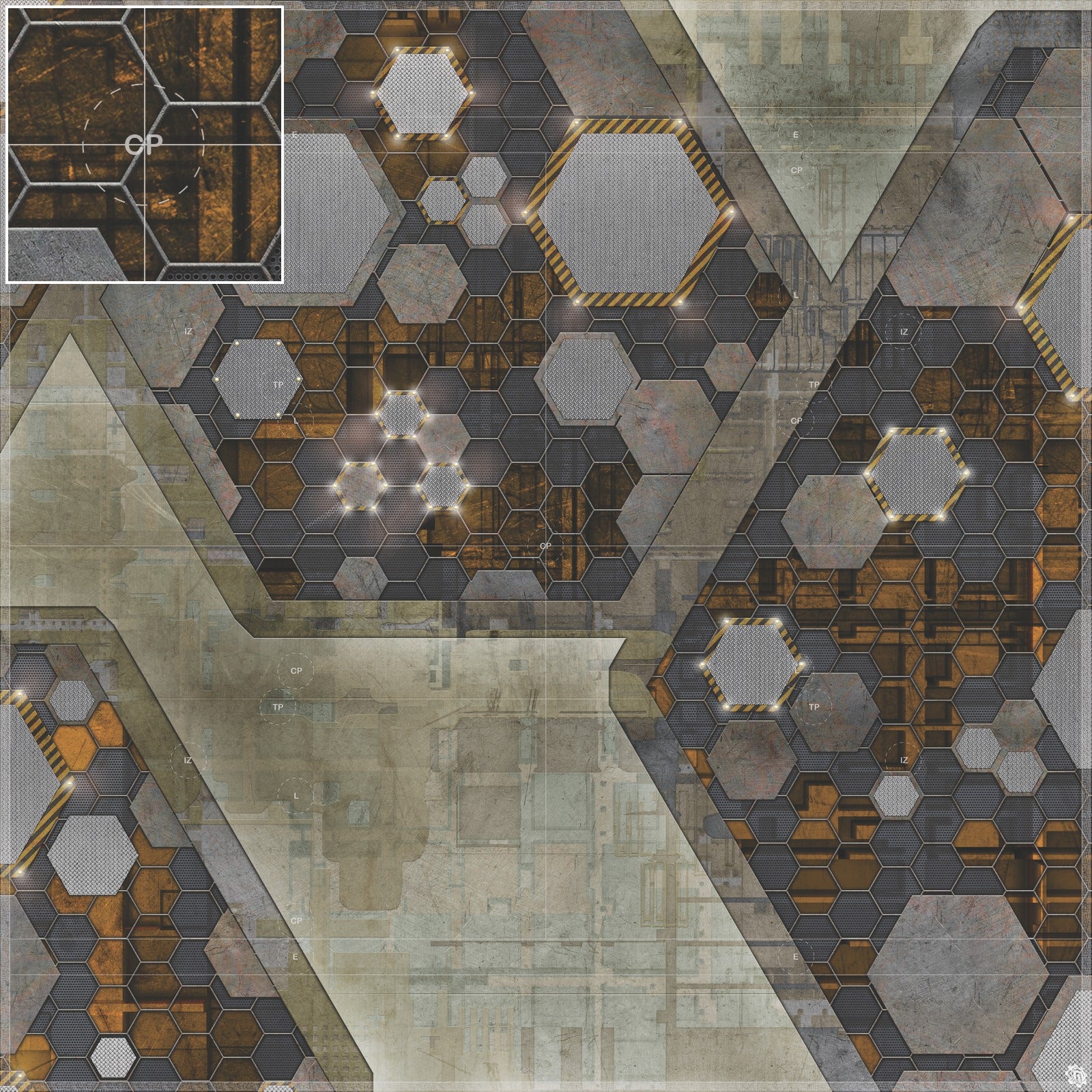Mats by Mars: Quinfinity Citrine Tabletop Wargaming Play Mat
