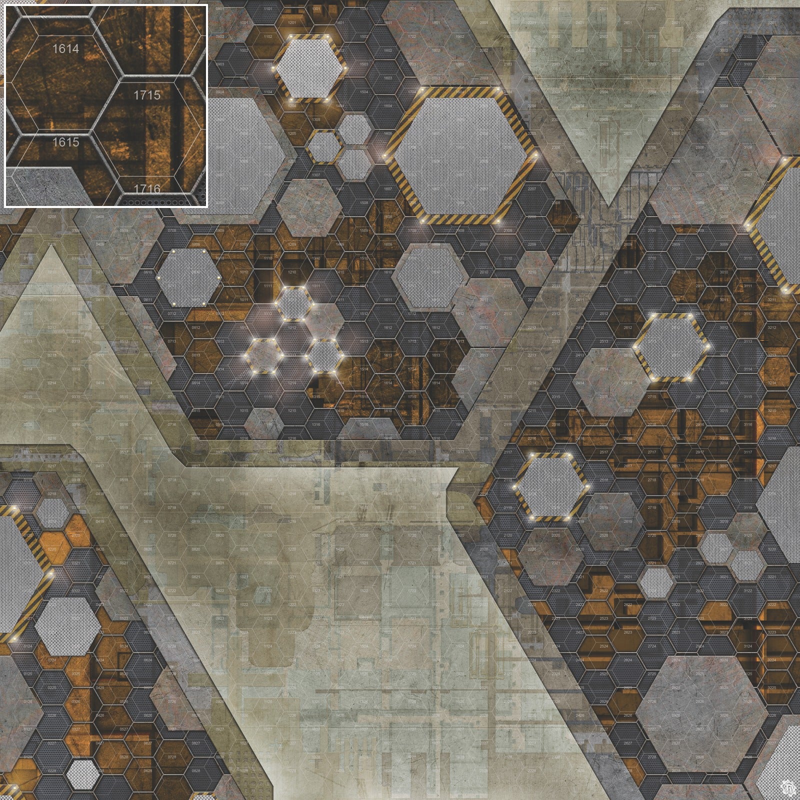 Mats by Mars: Quinfinity Citrine Tabletop Wargaming Play Mat