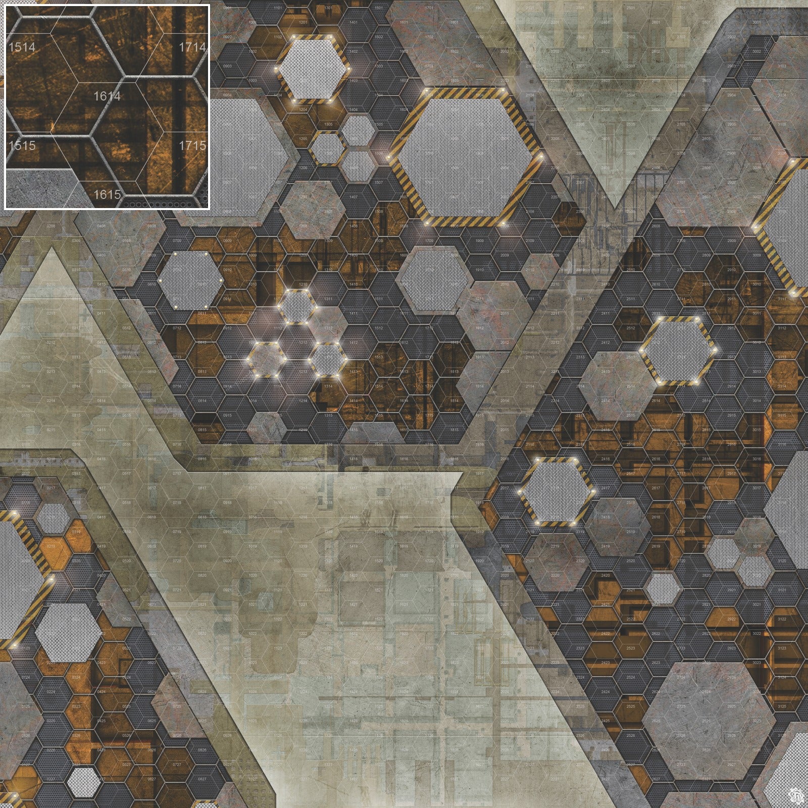Mats by Mars: Quinfinity Citrine Tabletop Wargaming Play Mat