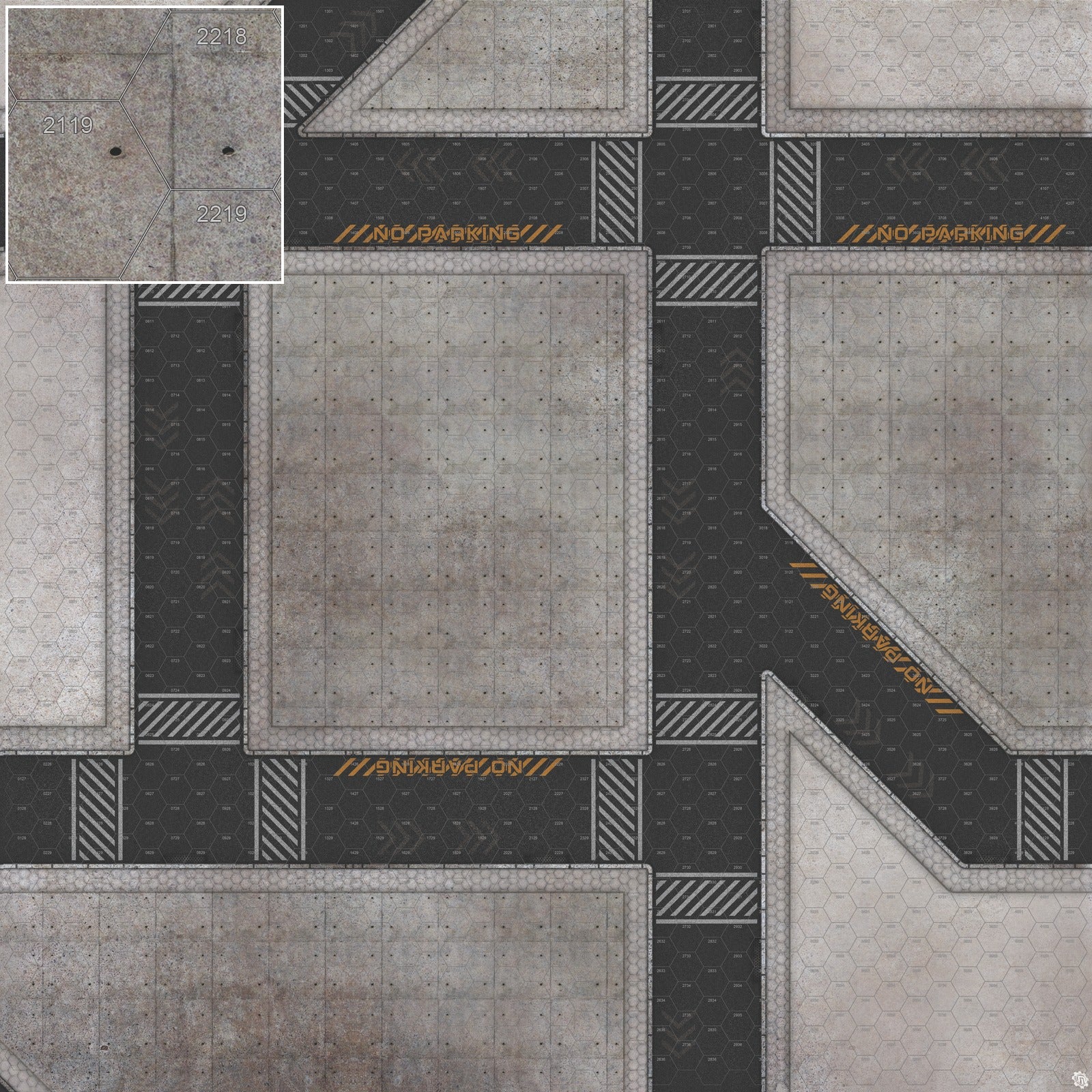 Mats by Mars: Hab Blok B Tabletop Wargaming Play Mat