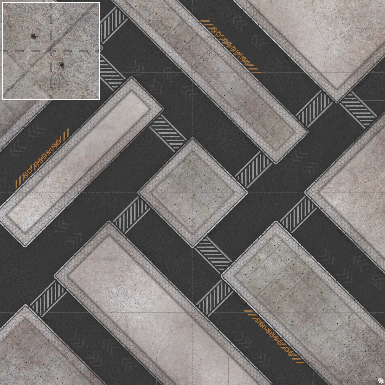 Mats by Mars: Hab Blok D Tabletop Wargaming Play Mat