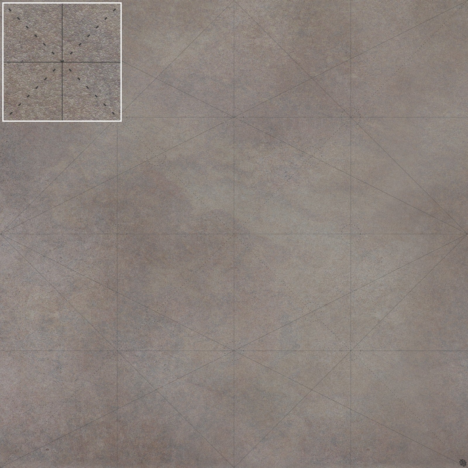 Mats by Mars: Koncrete Blok (Dark) Tabletop Wargaming Play Mat
