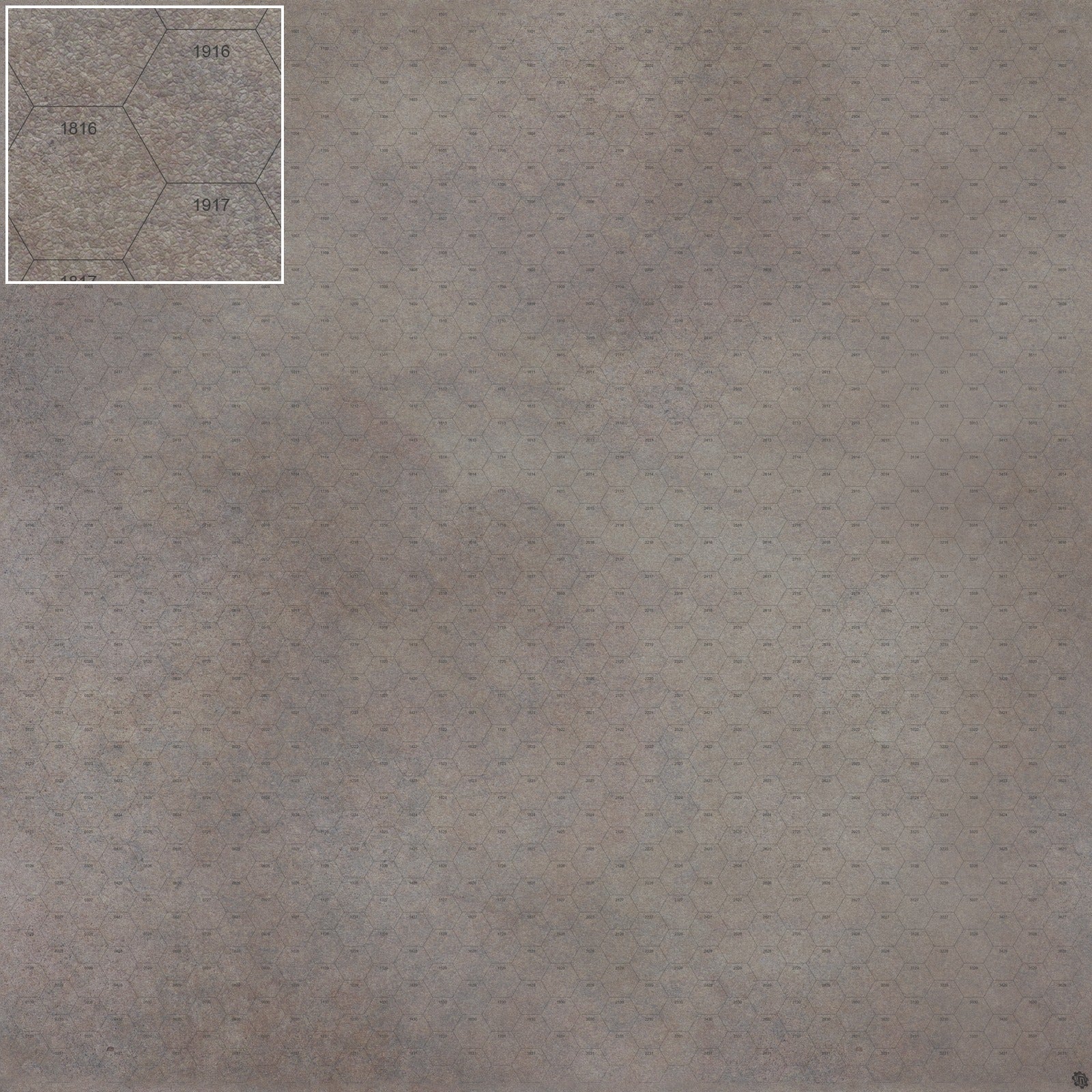 Mats by Mars: Koncrete Blok (Dark) Tabletop Wargaming Play Mat