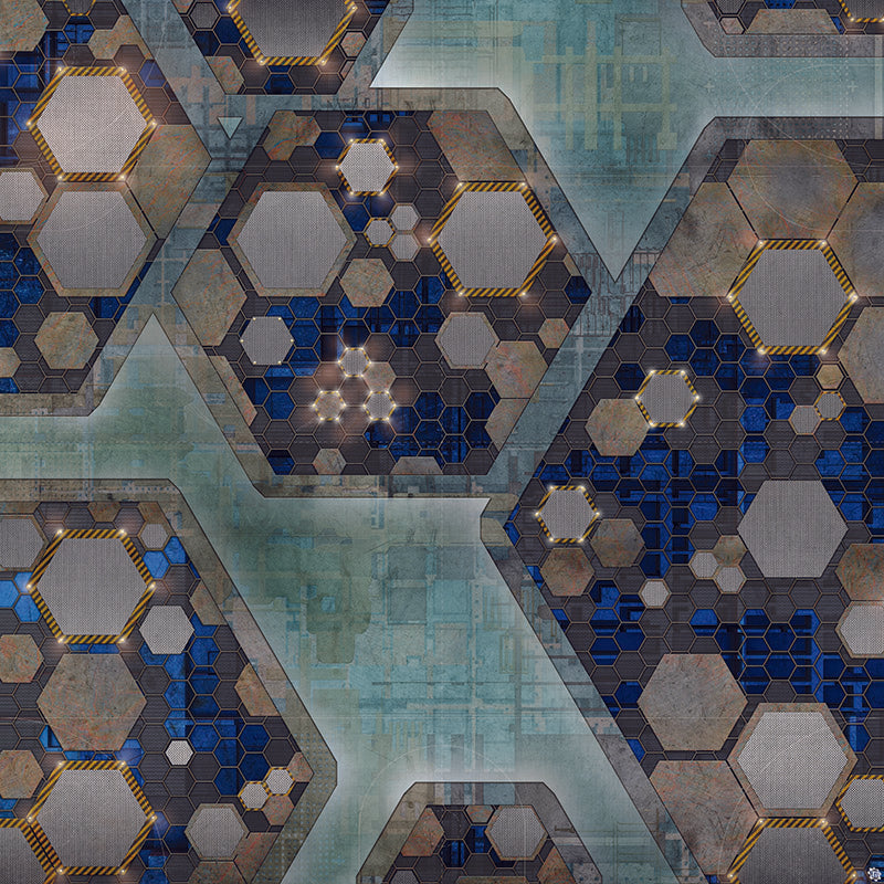 Mats by Mars: Quinfinity Sapphire Tabletop Wargaming Play Mat