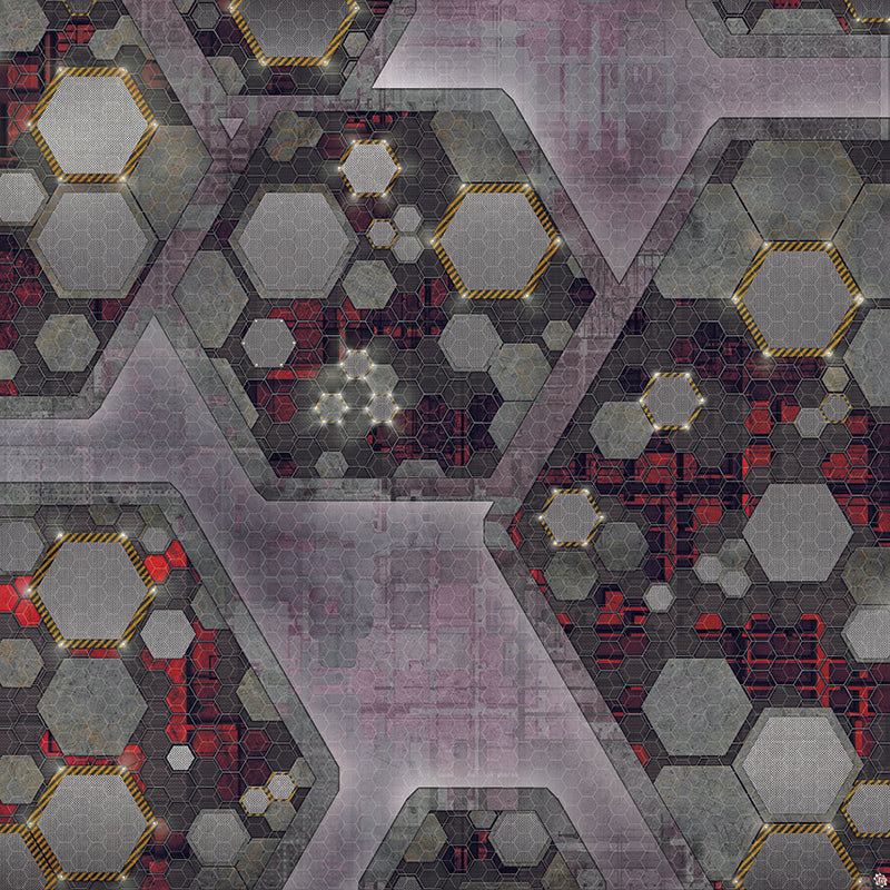 Mats by Mars: Quinfinity Ruby Tabletop Wargaming Play Mat