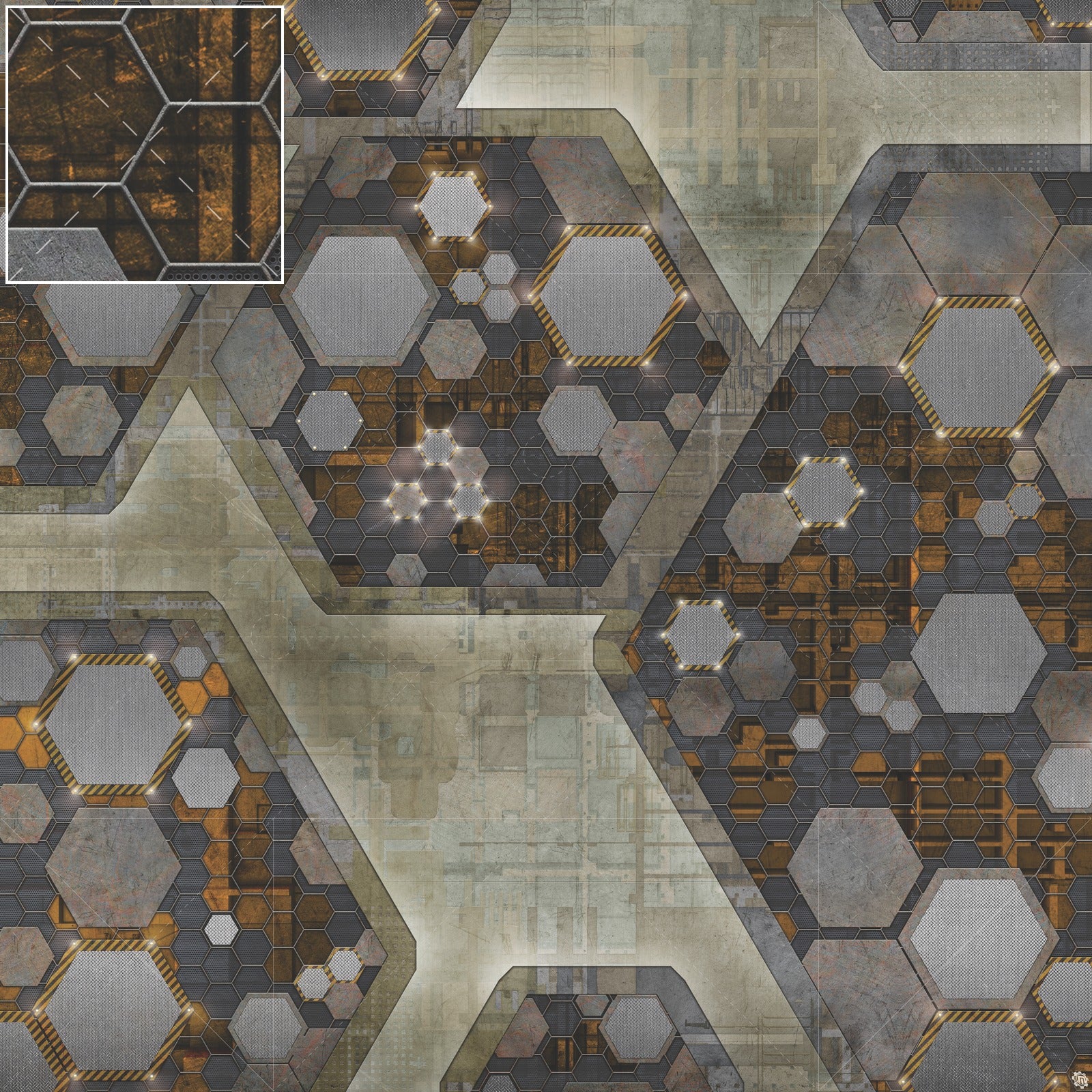 Mats by Mars: Quinfinity Citrine Tabletop Wargaming Play Mat