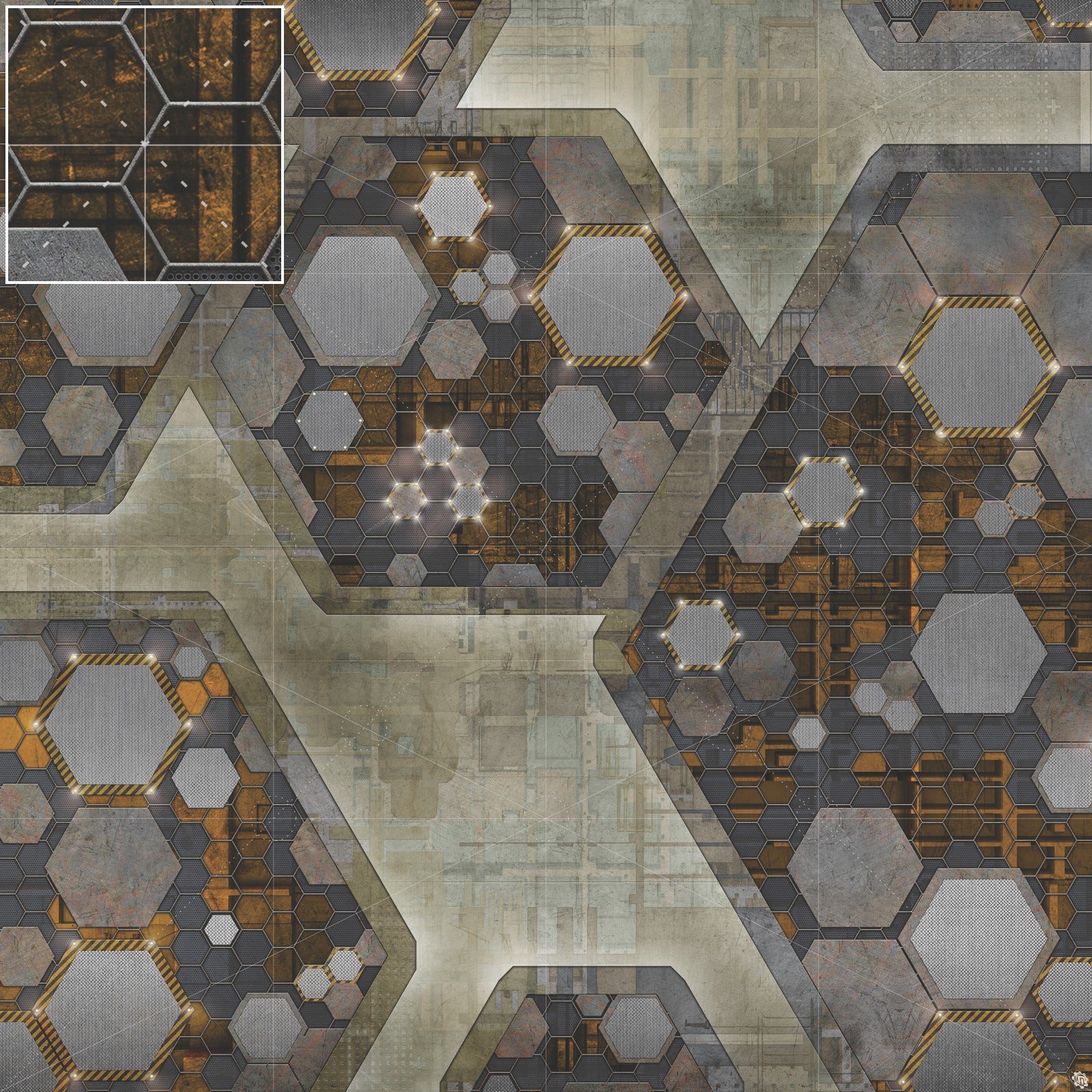 Mats by Mars: Quinfinity Citrine Tabletop Wargaming Play Mat