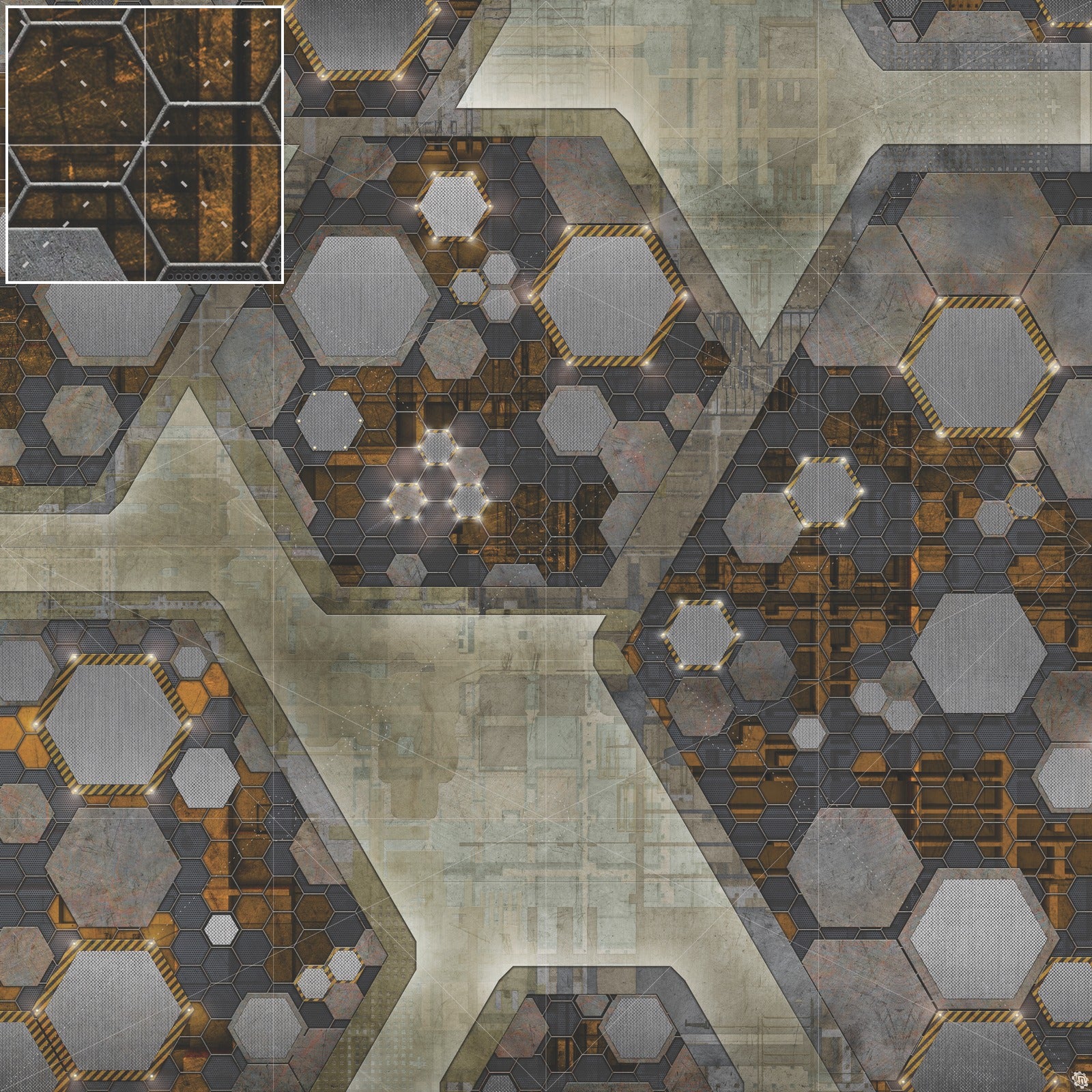 Mats by Mars: Quinfinity Citrine Tabletop Wargaming Play Mat