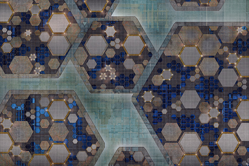 Mats by Mars: Quinfinity Sapphire Tabletop Wargaming Play Mat