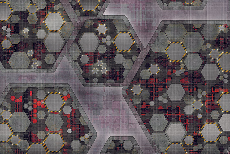 Mats by Mars: Quinfinity Ruby Tabletop Wargaming Play Mat