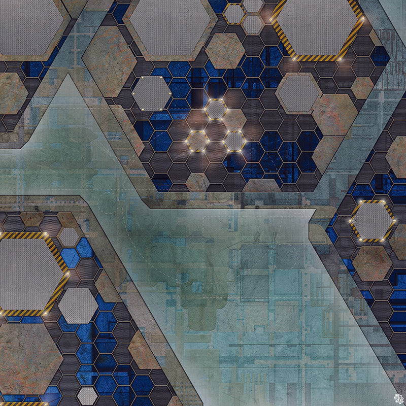 Mats by Mars: Quinfinity Sapphire Tabletop Wargaming Play Mat