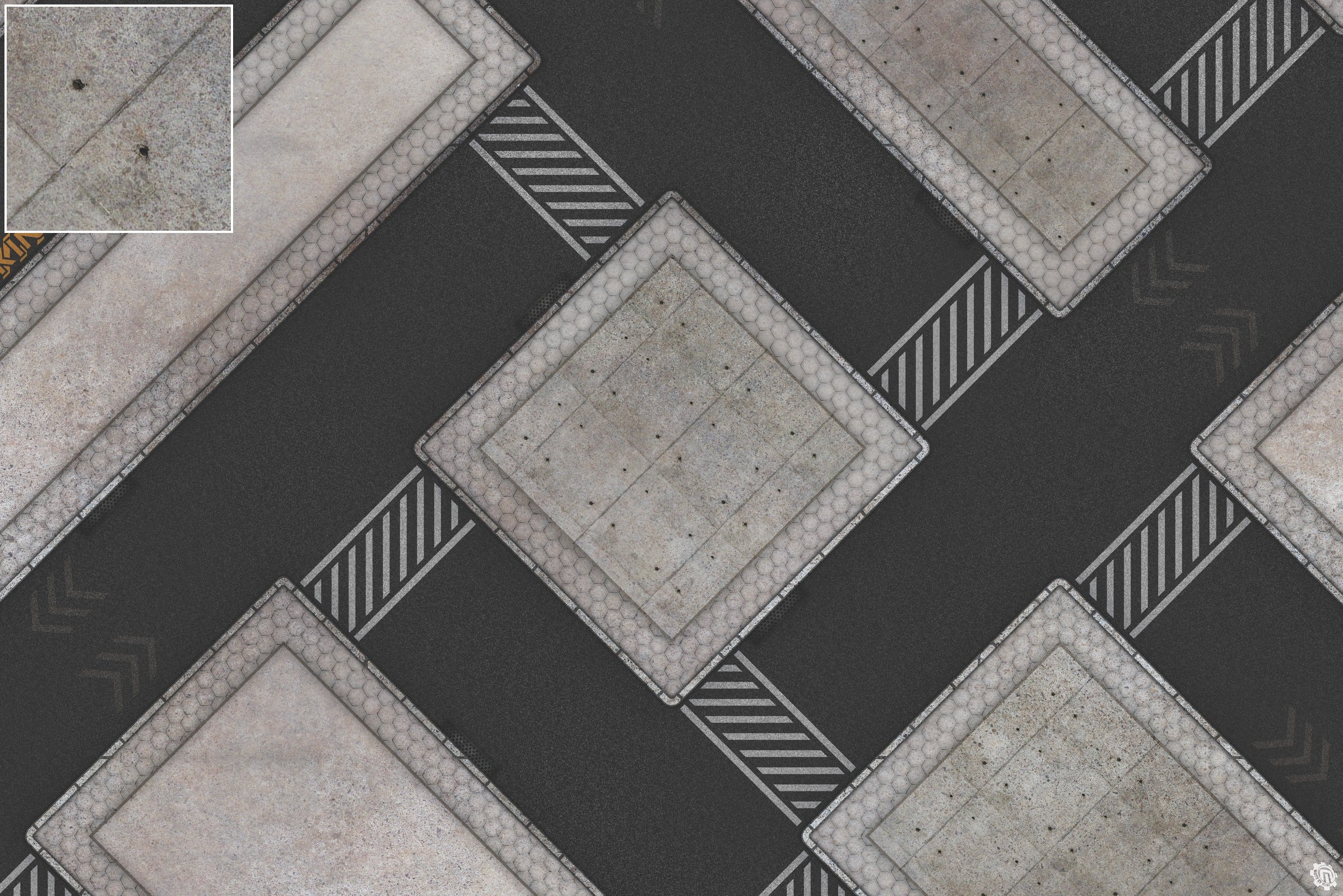 Mats by Mars: Hab Blok D Tabletop Wargaming Play Mat