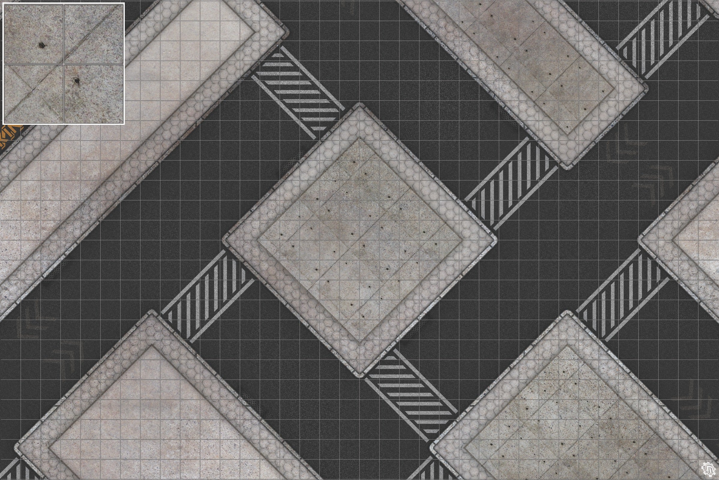 Mats by Mars: Hab Blok D Tabletop Wargaming Play Mat