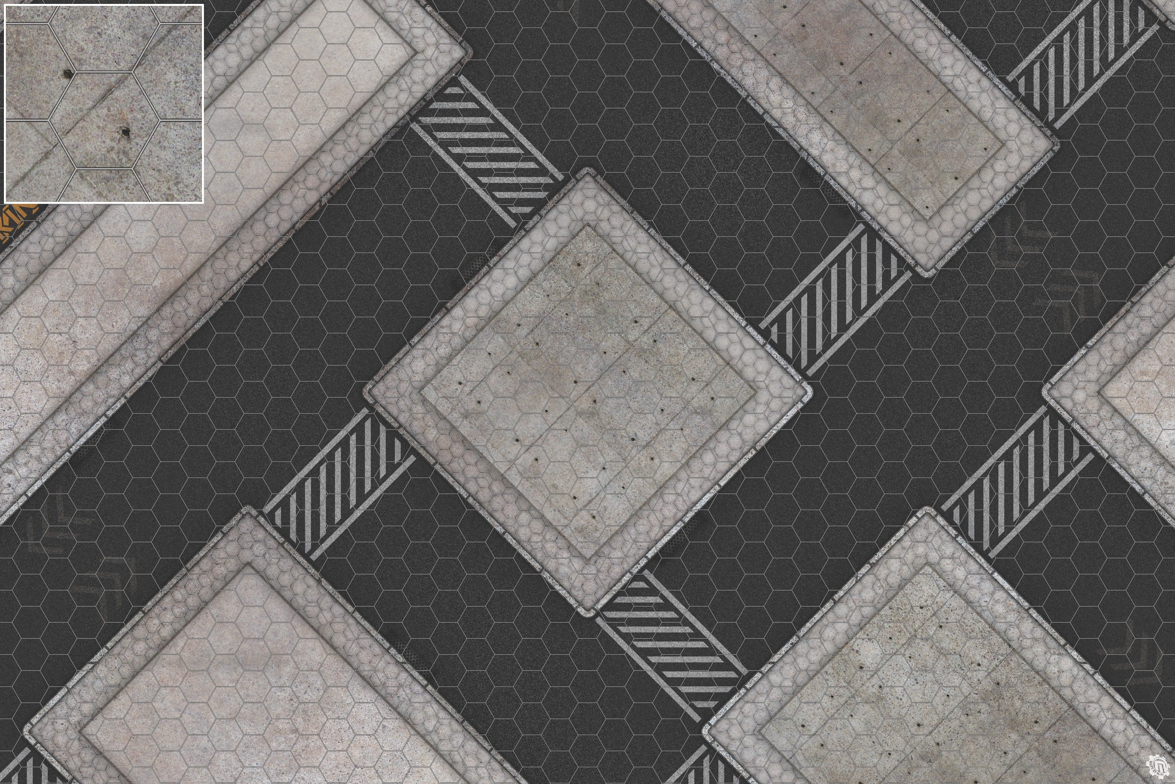 Mats by Mars: Hab Blok D Tabletop Wargaming Play Mat