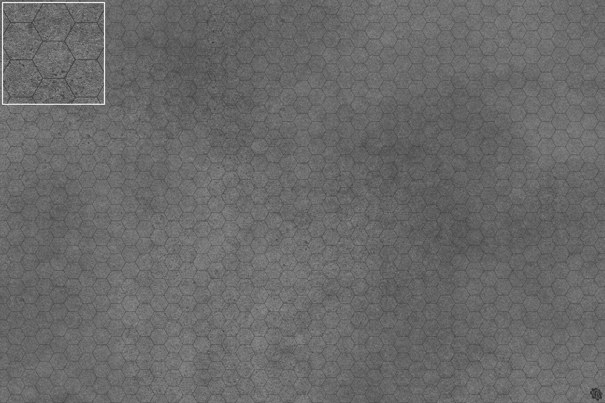 Mats by Mars: Koncrete Blok (Extra Dark) Tabletop Wargaming Play Mat