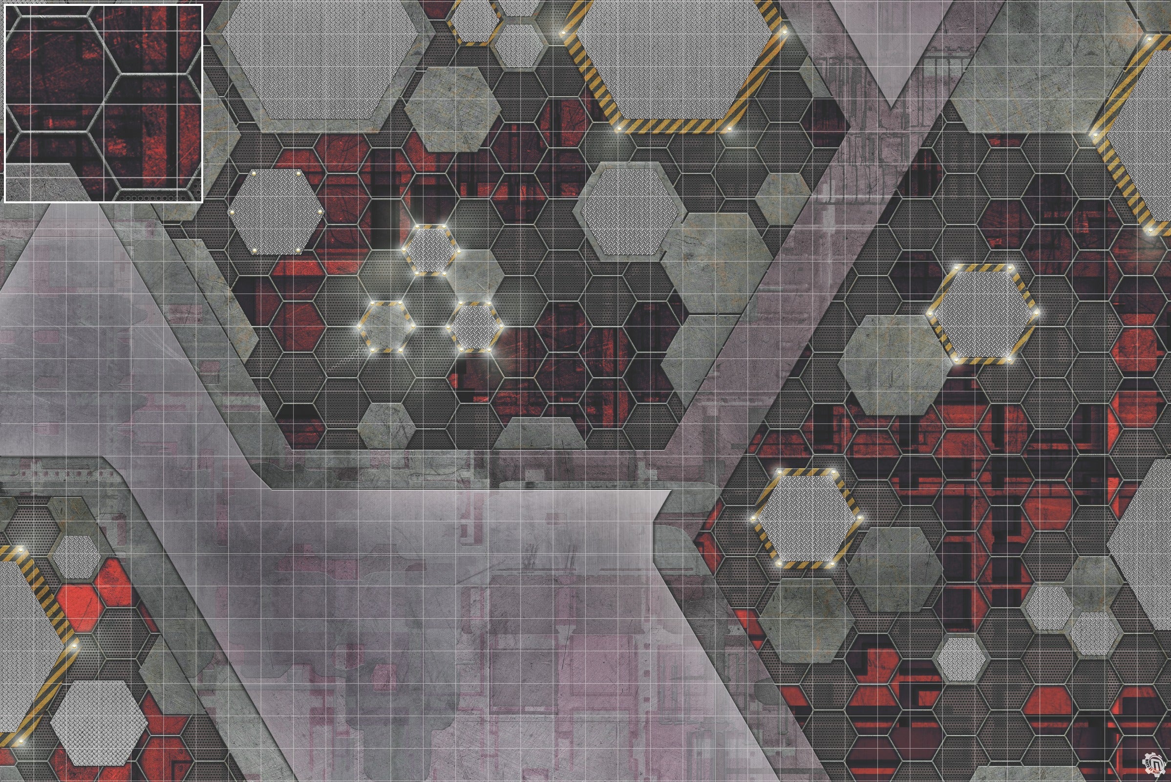 Mats by Mars: Quinfinity Ruby Tabletop Wargaming Play Mat