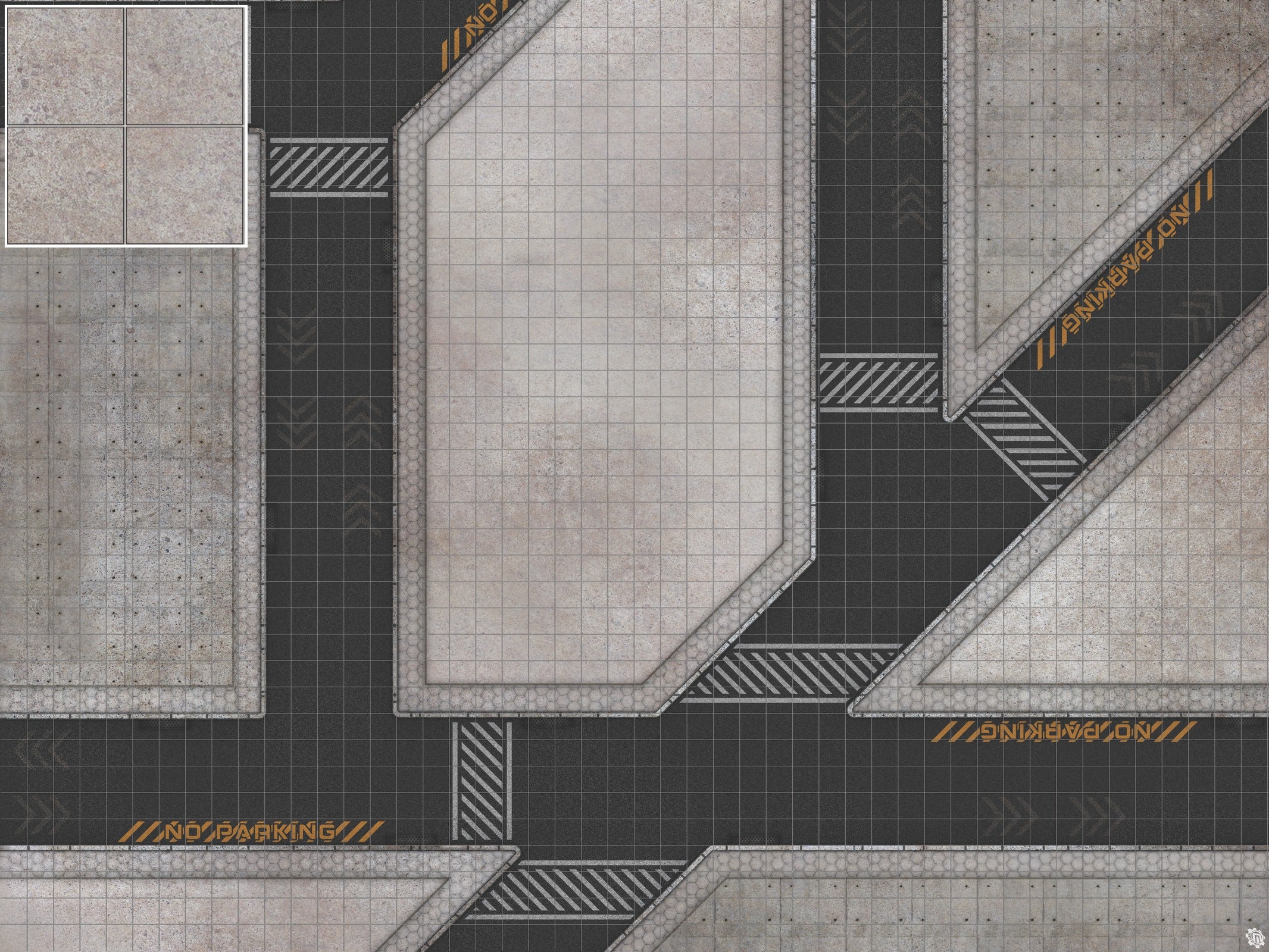 Mats by Mars: Hab Blok C Tabletop Wargaming Play Mat