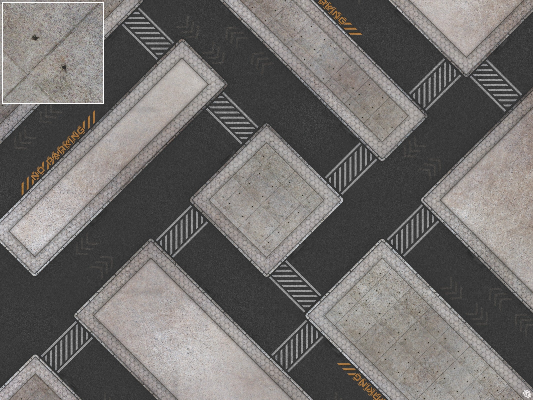Mats by Mars: Hab Blok D Tabletop Wargaming Play Mat