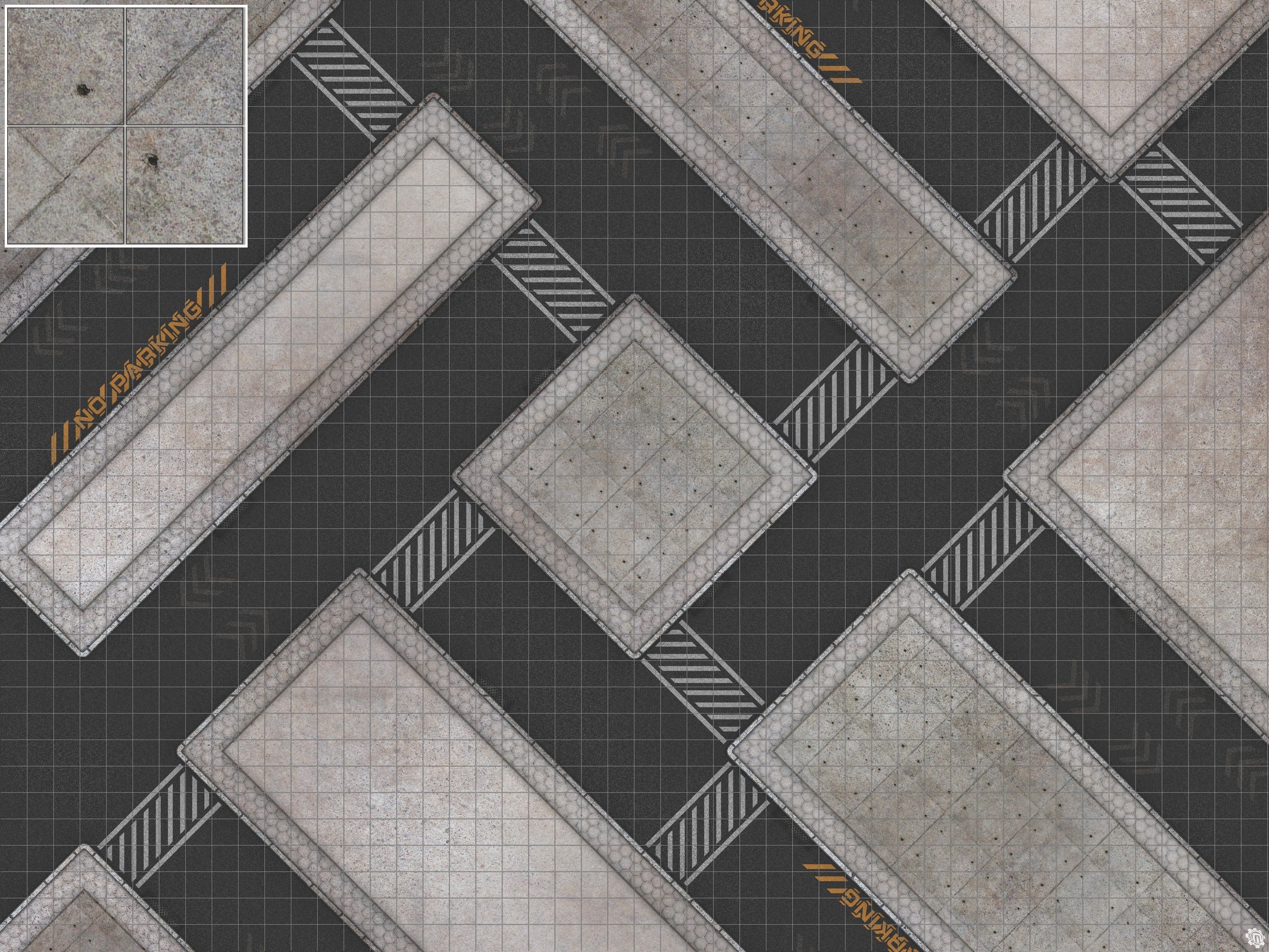 Mats by Mars: Hab Blok D Tabletop Wargaming Play Mat