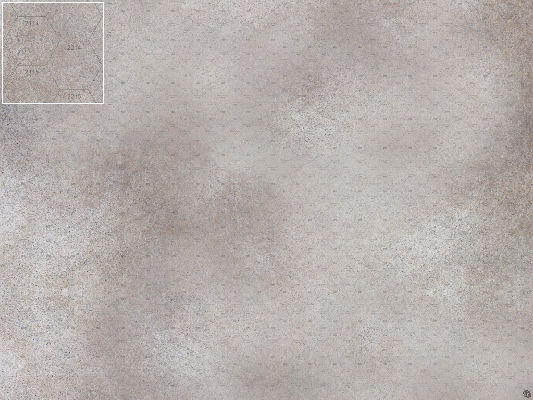 Mats by Mars: Koncrete Blok (Light) Tabletop Wargaming Play Mat