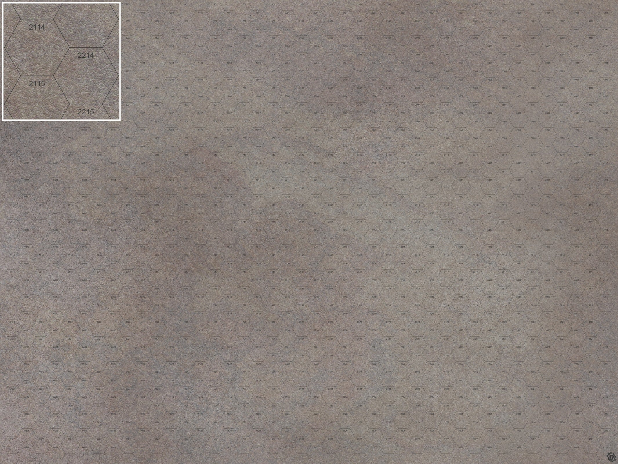 Mats by Mars: Koncrete Blok (Dark) Tabletop Wargaming Play Mat