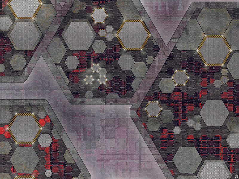 Mats by Mars: Quinfinity Ruby Tabletop Wargaming Play Mat