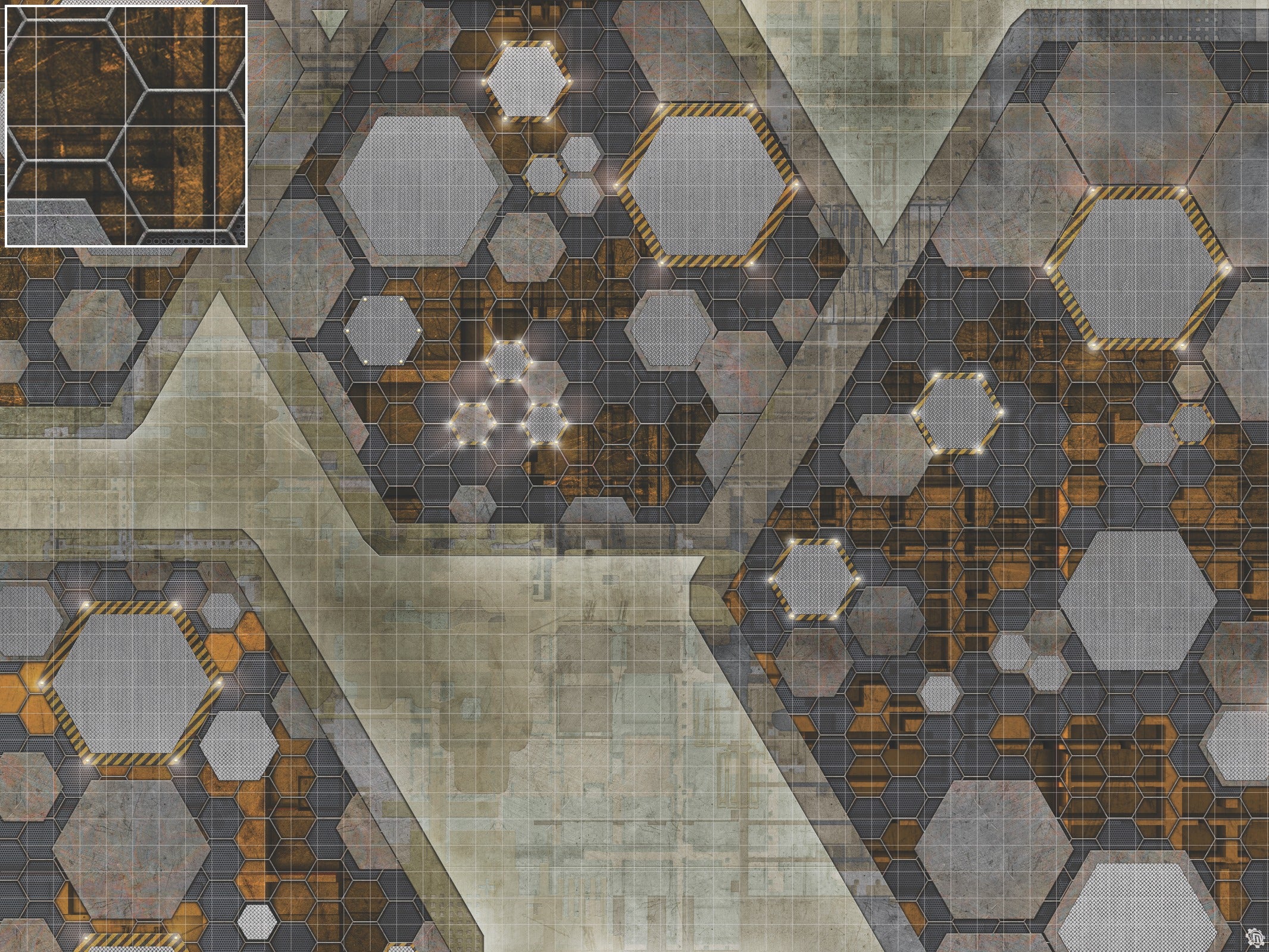 Mats by Mars: Quinfinity Citrine Tabletop Wargaming Play Mat