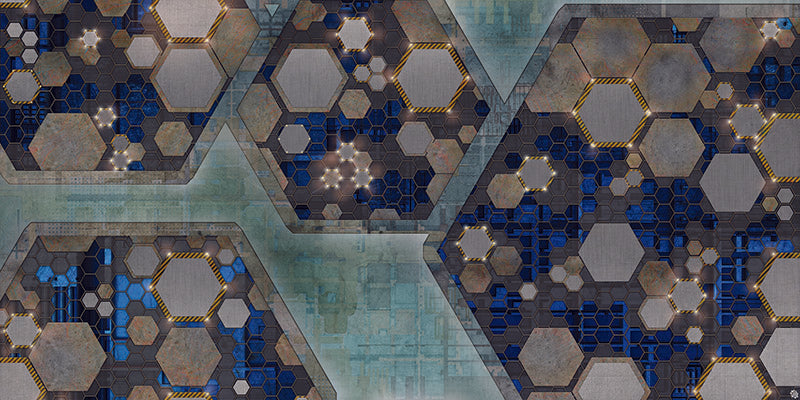 Mats by Mars: Quinfinity Sapphire Tabletop Wargaming Play Mat