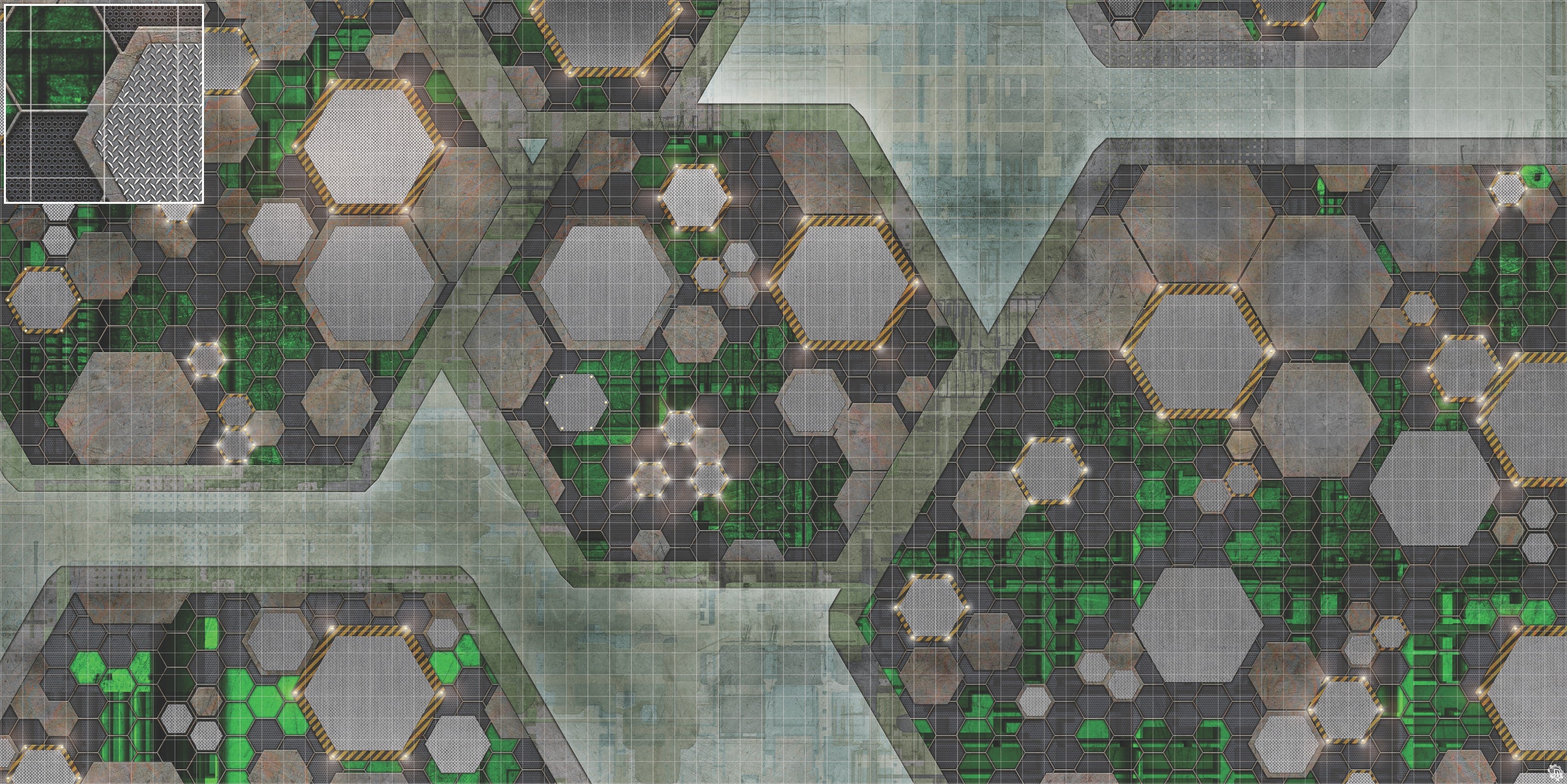 Mats by Mars: Quinfinity Jade Tabletop Wargaming Play Mat