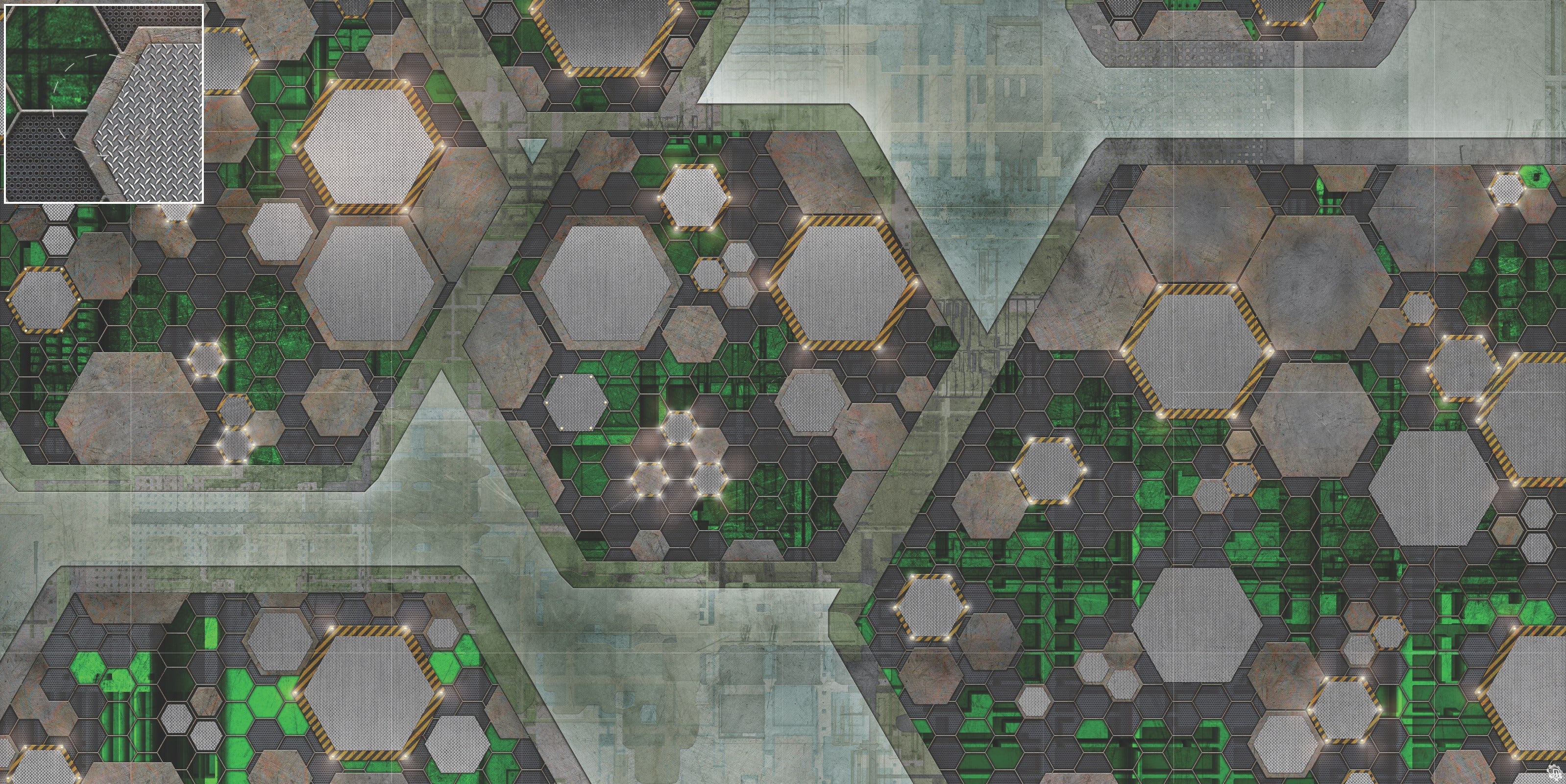 Mats by Mars: Quinfinity Jade Tabletop Wargaming Play Mat