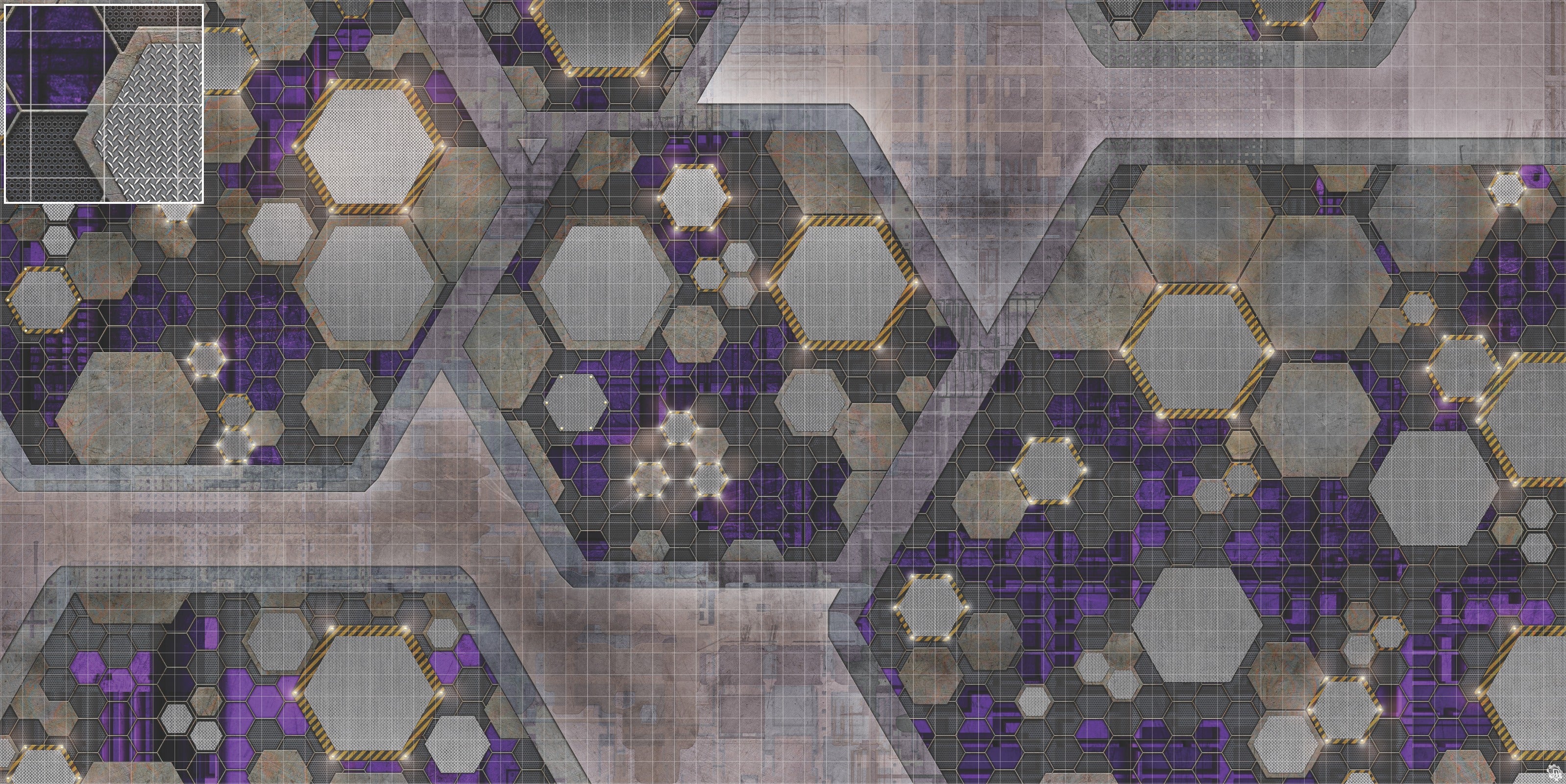 Mats by Mars: Quinfinity Amethyst Tabletop Wargaming Play Mat