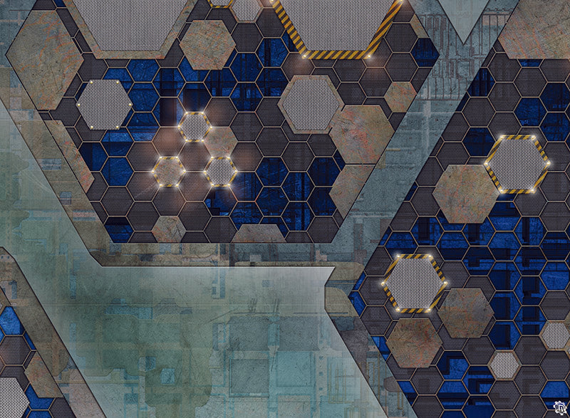 Mats by Mars: Quinfinity Sapphire Tabletop Wargaming Play Mat