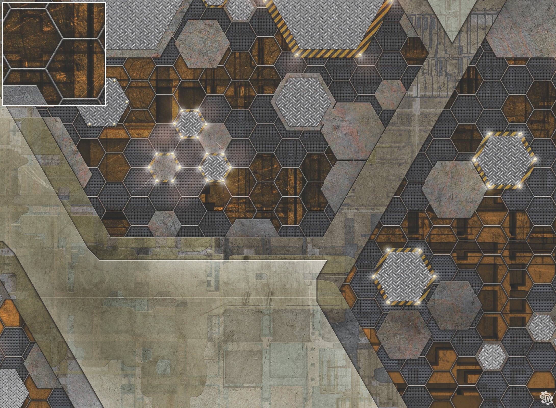 Mats by Mars: Quinfinity Citrine Tabletop Wargaming Play Mat