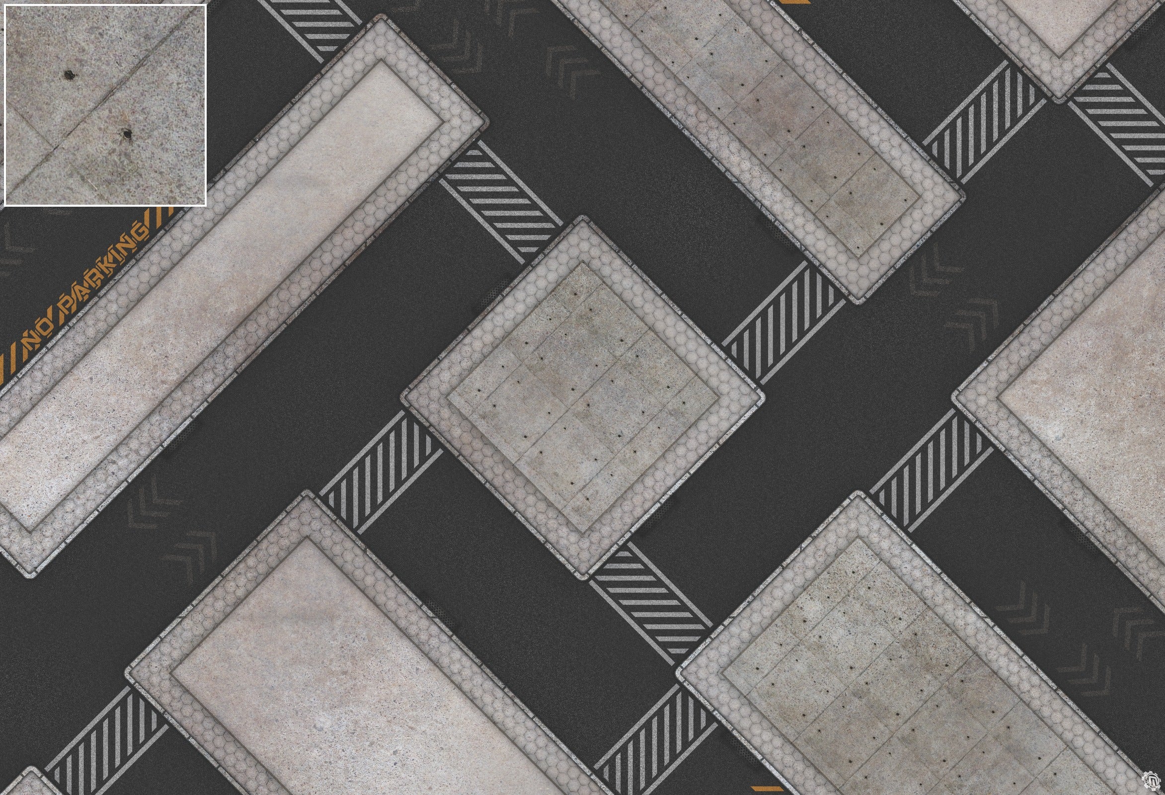 Mats by Mars: Hab Blok D Tabletop Wargaming Play Mat