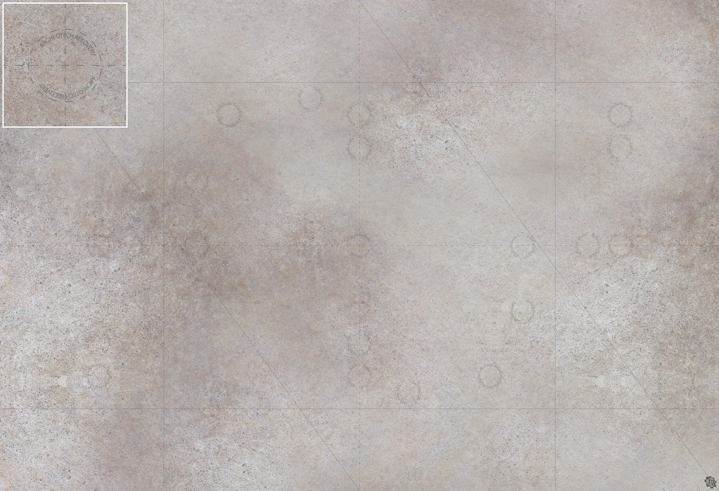 Mats by Mars: Koncrete Blok (Light) Tabletop Wargaming Play Mat