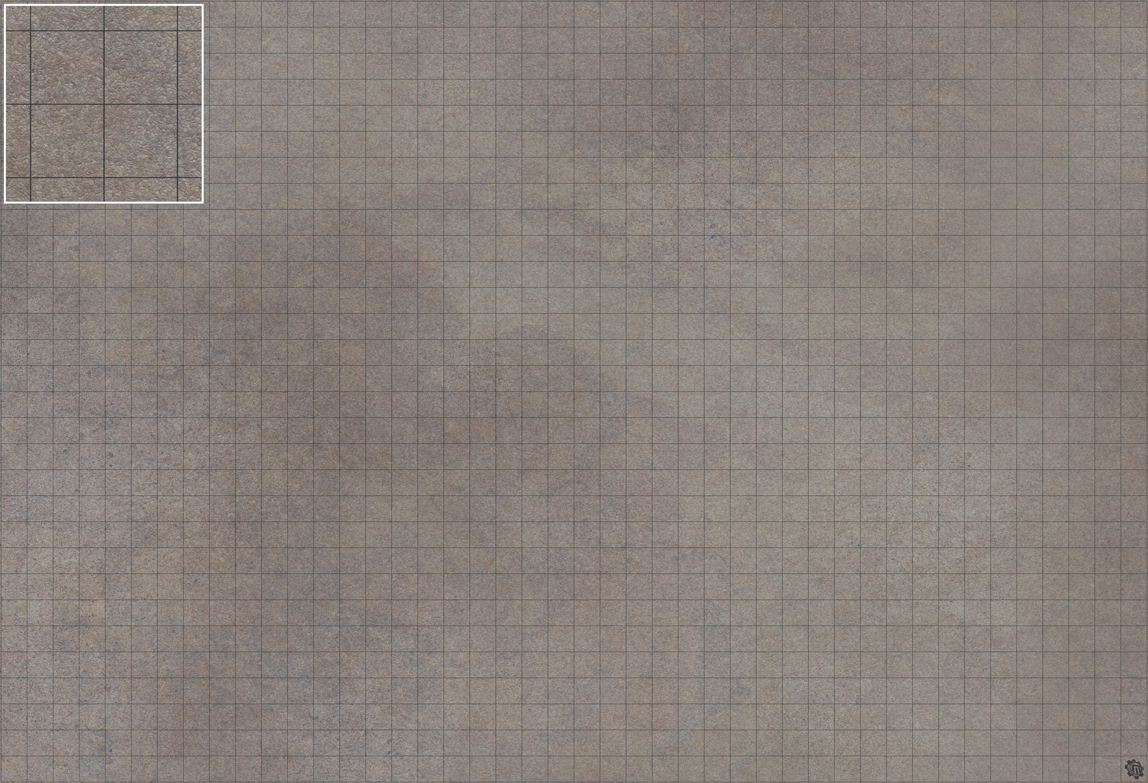 Mats by Mars: Koncrete Blok (Dark) Tabletop Wargaming Play Mat