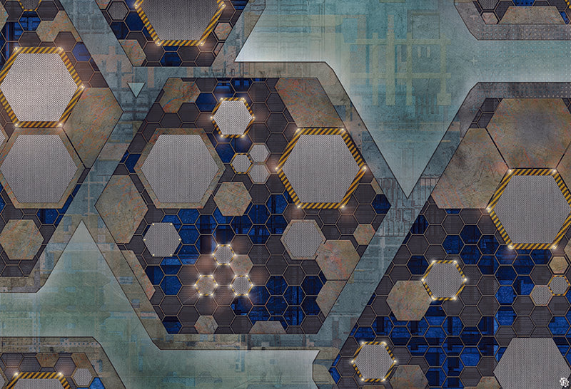 Mats by Mars: Quinfinity Sapphire Tabletop Wargaming Play Mat