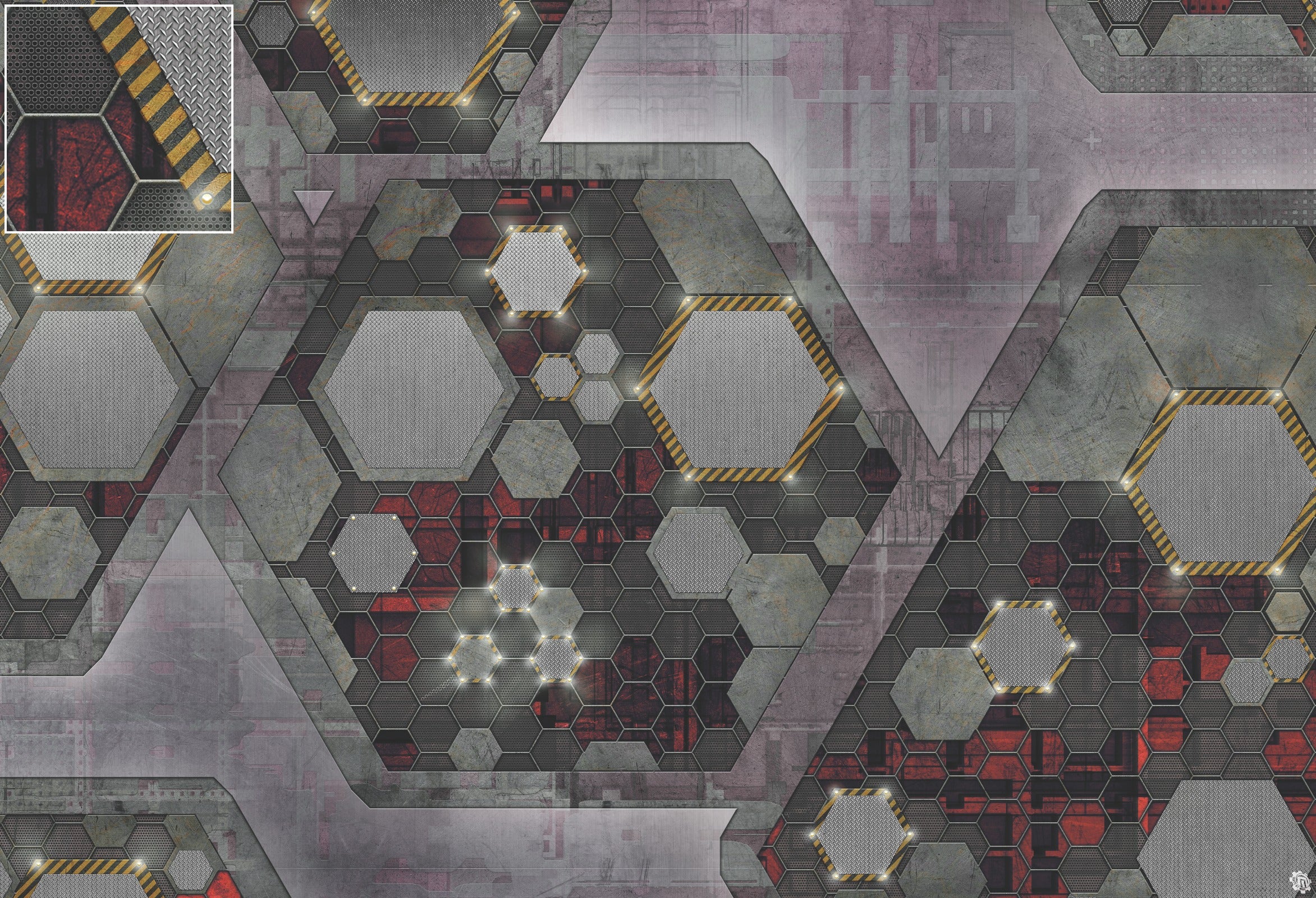 Mats by Mars: Quinfinity Ruby Tabletop Wargaming Play Mat