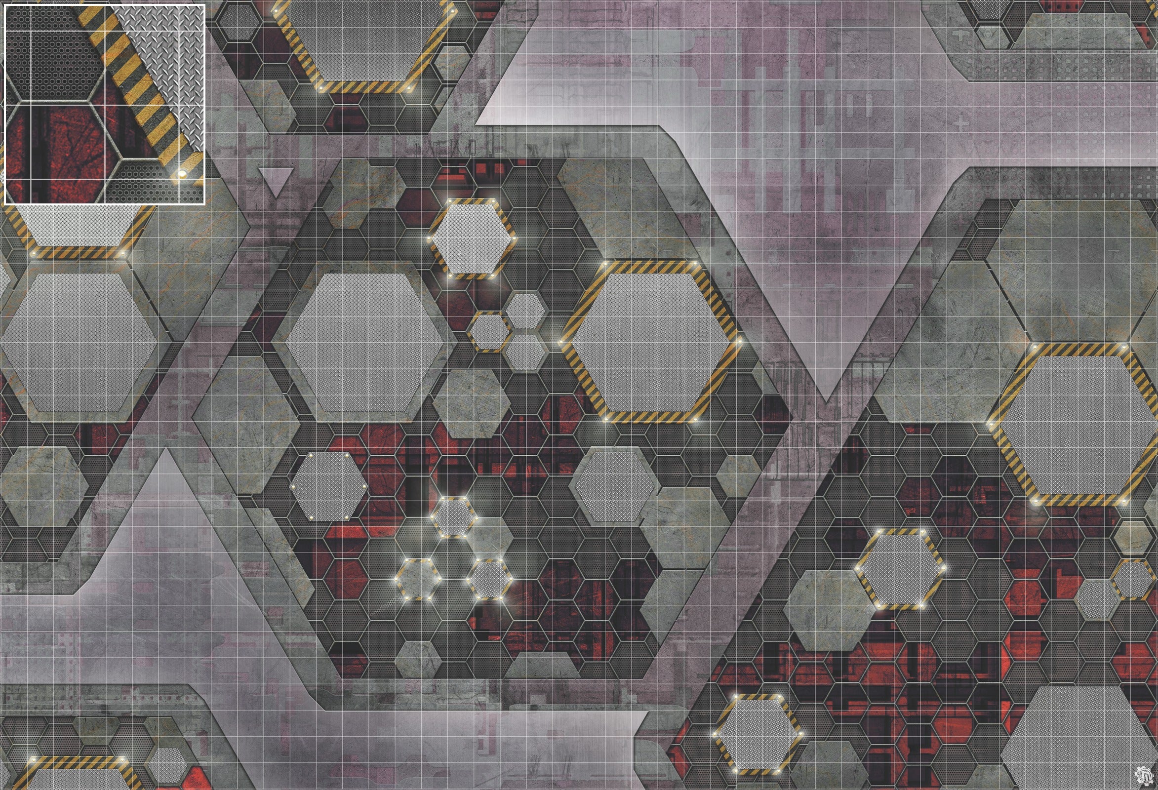 Mats by Mars: Quinfinity Ruby Tabletop Wargaming Play Mat