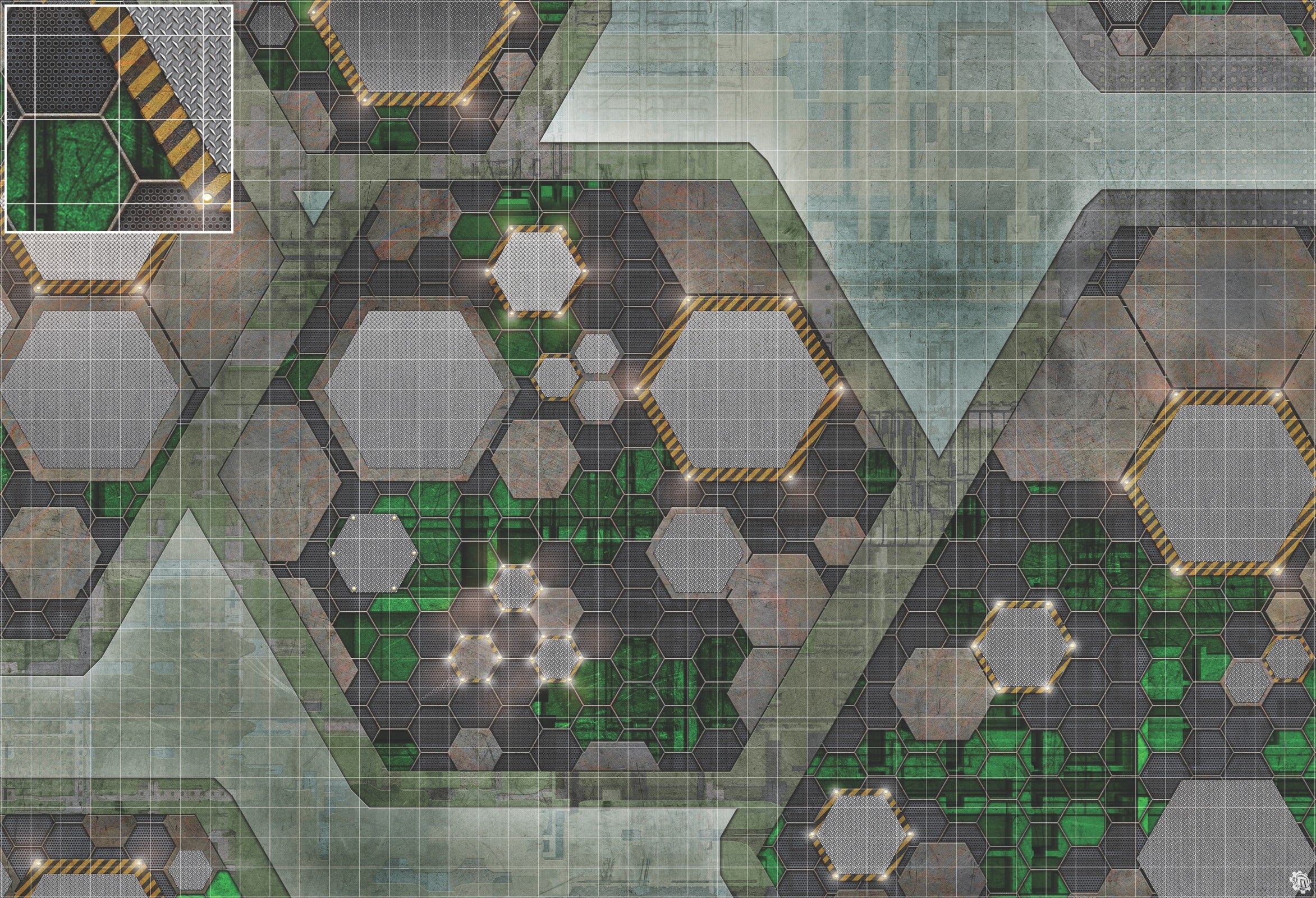 Mats by Mars: Quinfinity Jade Tabletop Wargaming Play Mat