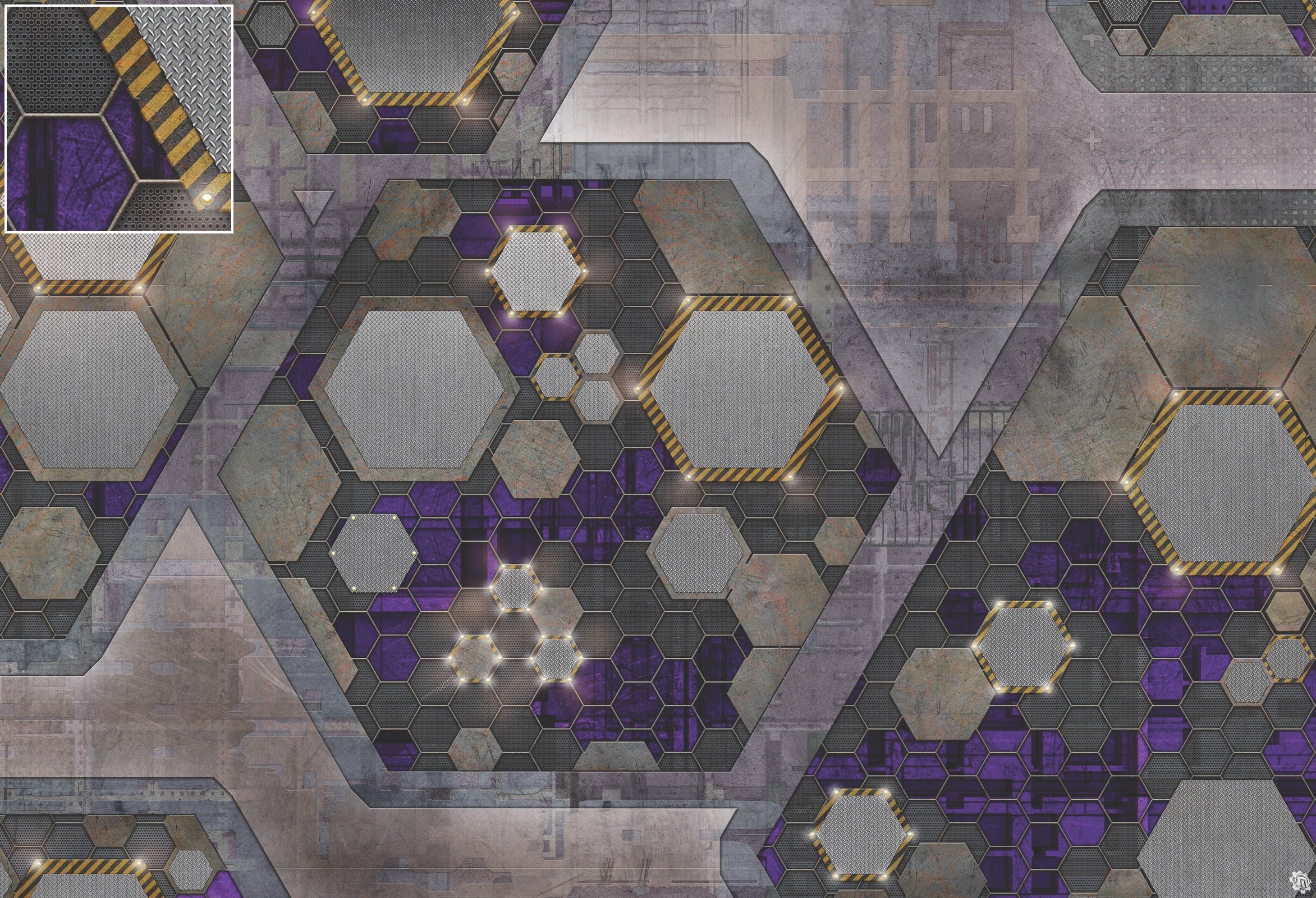 Mats by Mars: Quinfinity Amethyst Tabletop Wargaming Play Mat