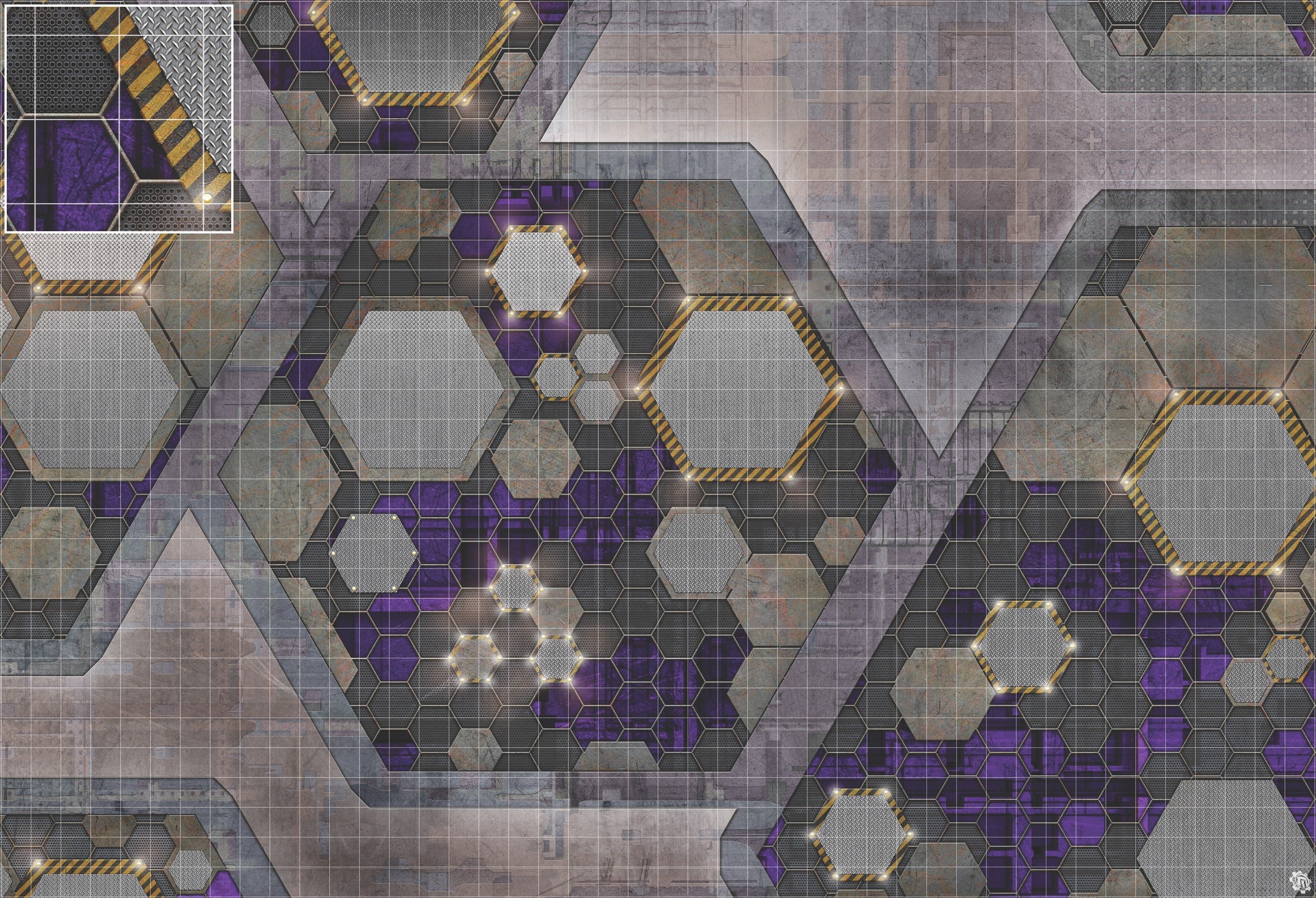 Mats by Mars: Quinfinity Amethyst Tabletop Wargaming Play Mat