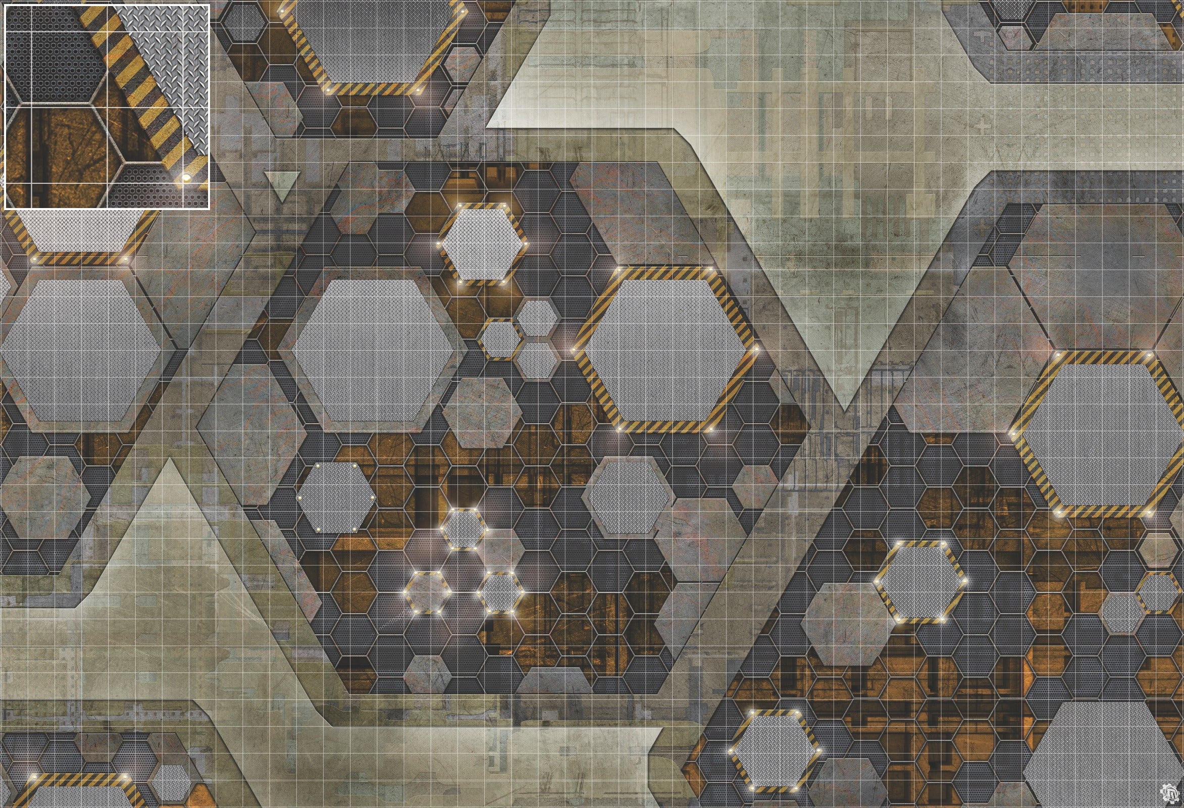 Mats by Mars: Quinfinity Citrine Tabletop Wargaming Play Mat