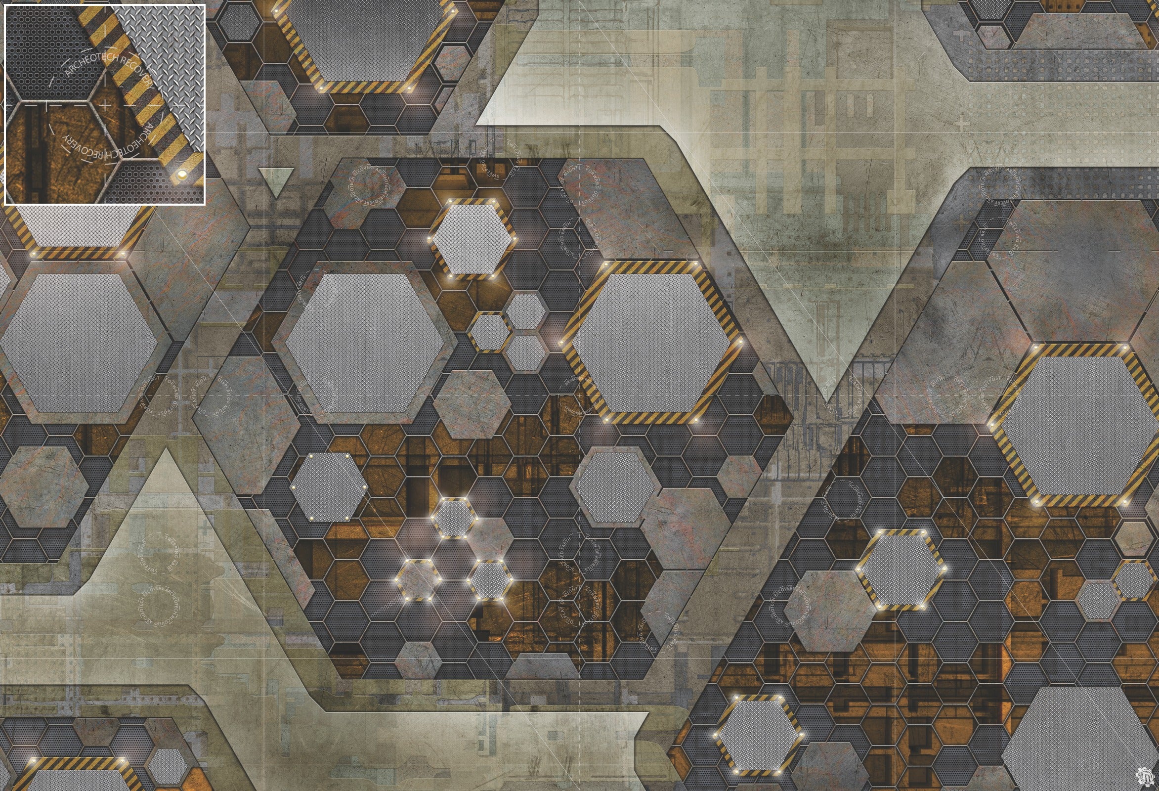 Mats by Mars: Quinfinity Citrine Tabletop Wargaming Play Mat