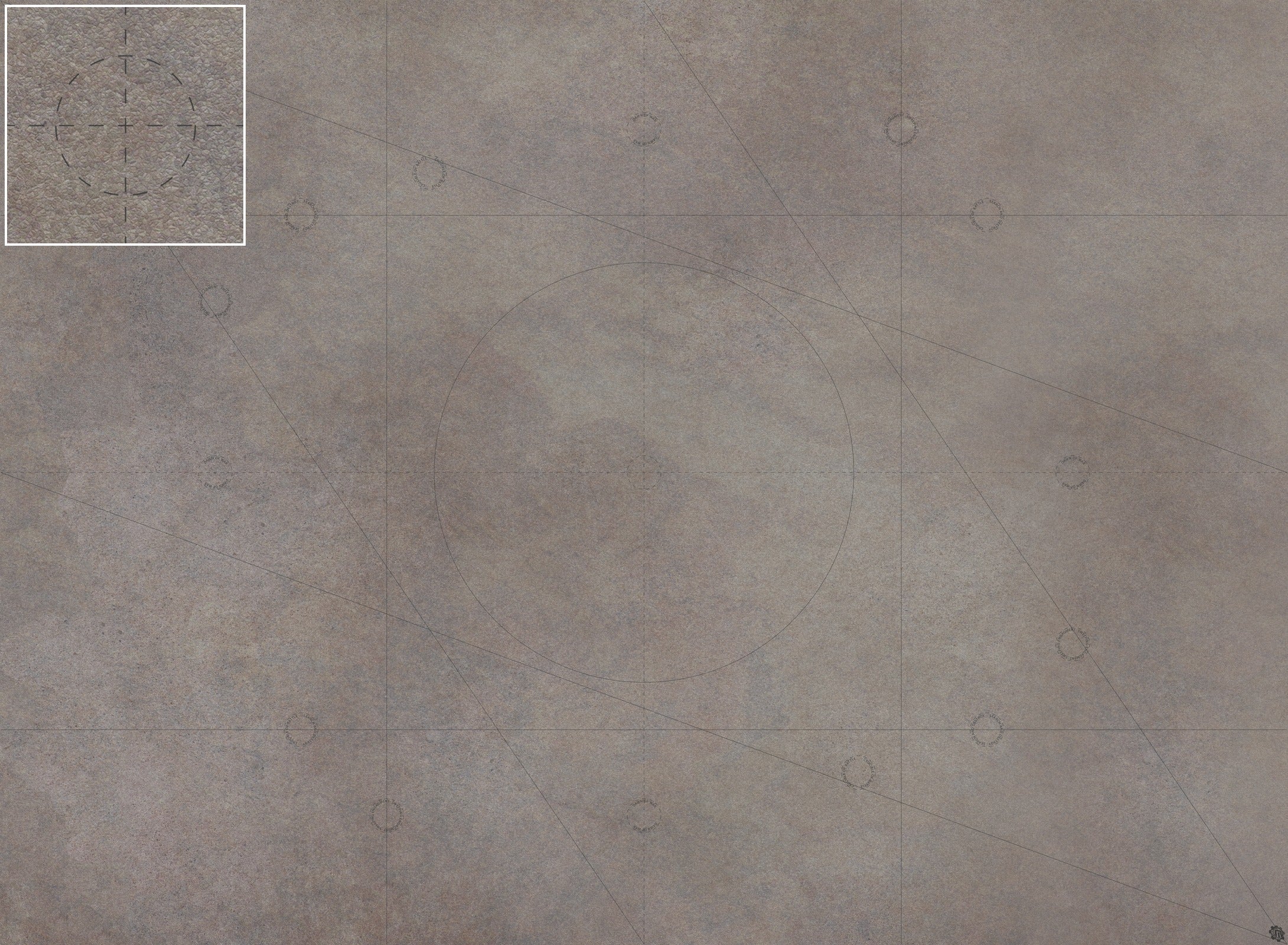Mats by Mars: Koncrete Blok (Dark) Tabletop Wargaming Play Mat