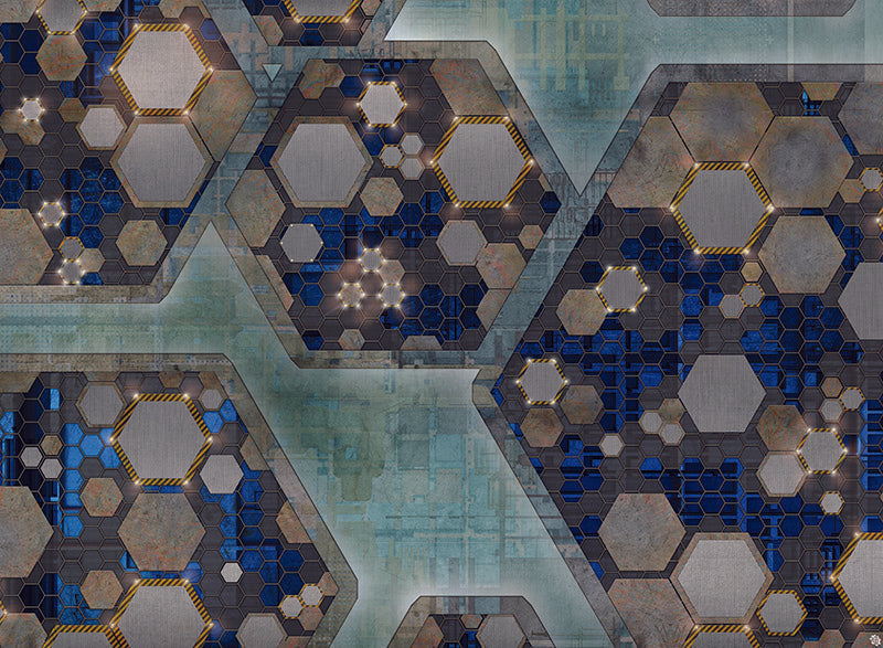 Mats by Mars: Quinfinity Sapphire Tabletop Wargaming Play Mat