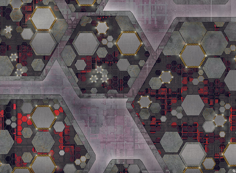 Mats by Mars: Quinfinity Ruby Tabletop Wargaming Play Mat