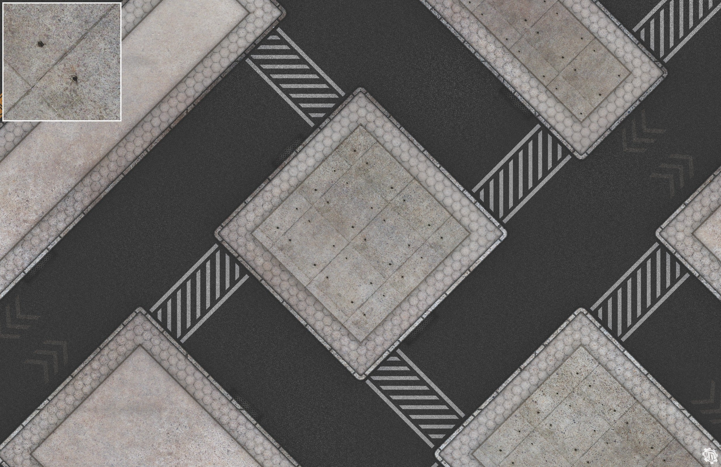 Mats by Mars: Hab Blok D Tabletop Wargaming Play Mat