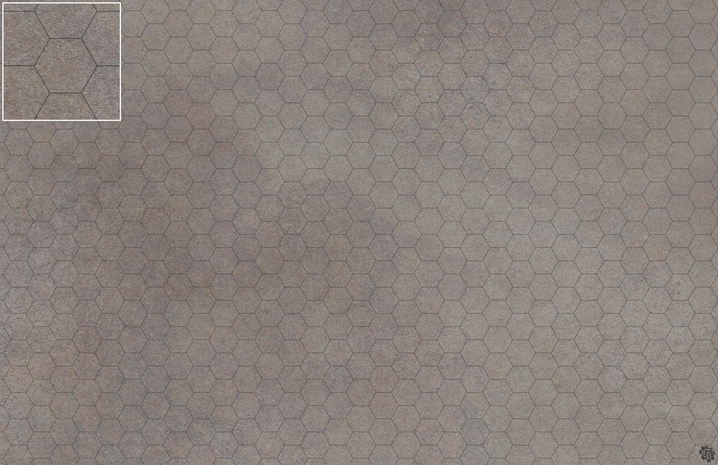 Mats by Mars: Koncrete Blok (Dark) Tabletop Wargaming Play Mat
