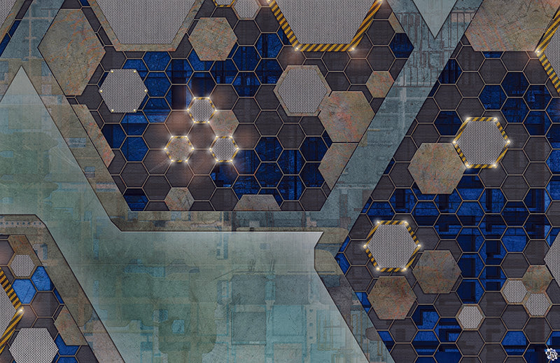 Mats by Mars: Quinfinity Sapphire Tabletop Wargaming Play Mat